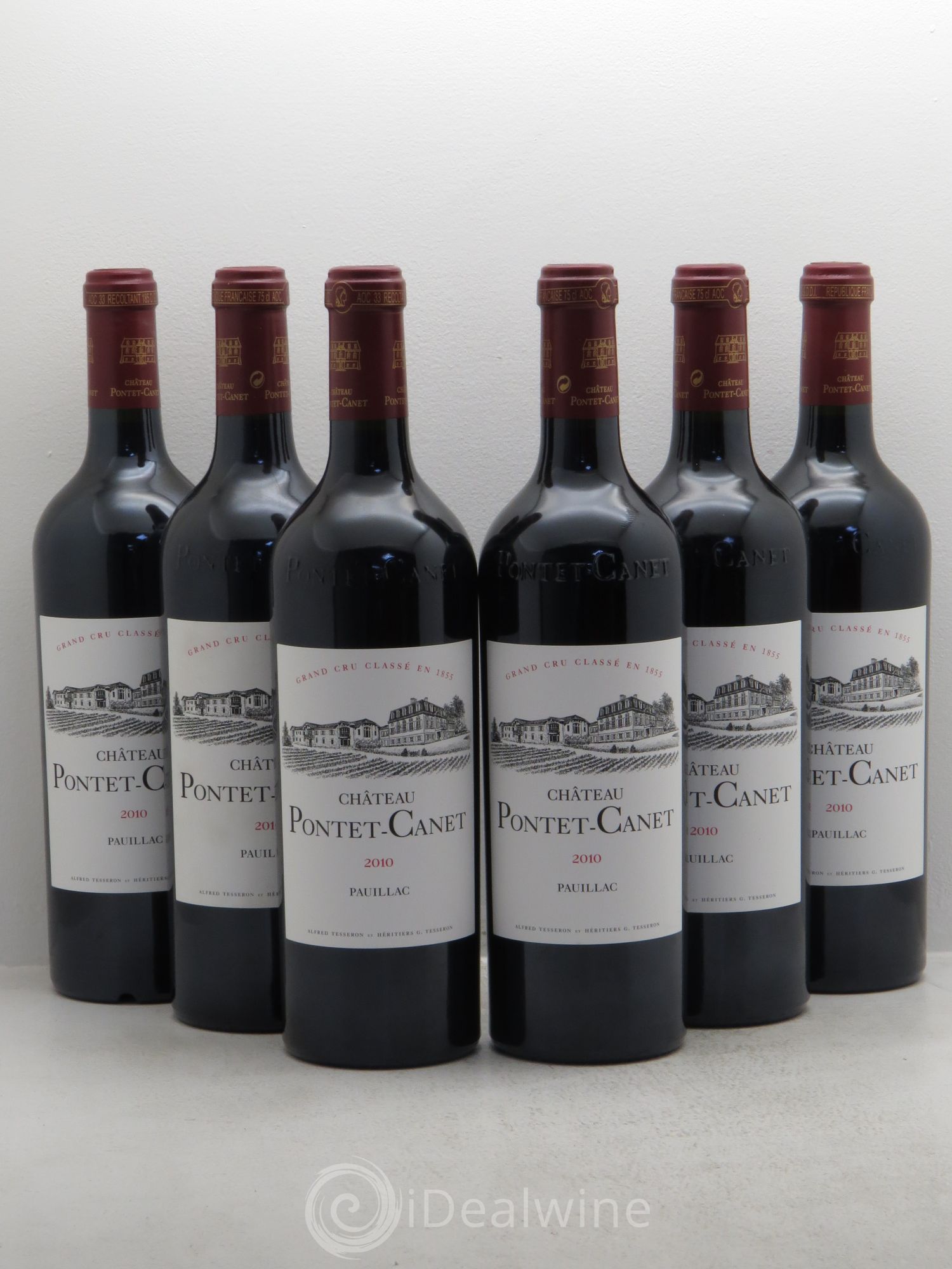 Château Pontet Canet 5ème Grand Cru Classé 2010 - Lot de 6 bouteilles - 0