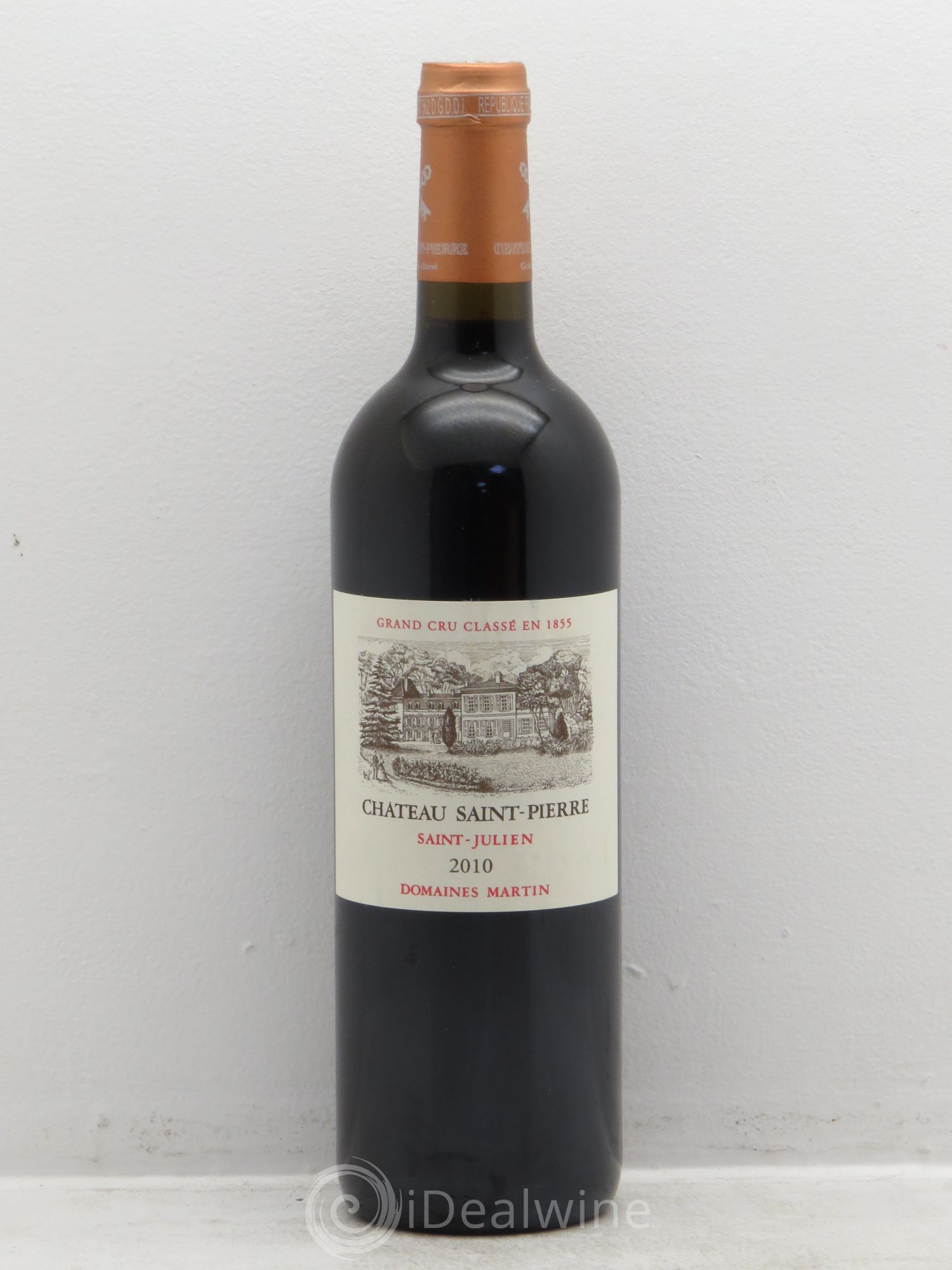 Château Saint-Pierre 4ème Grand Cru Classé 2010 - Lot de 1 bouteille - 0