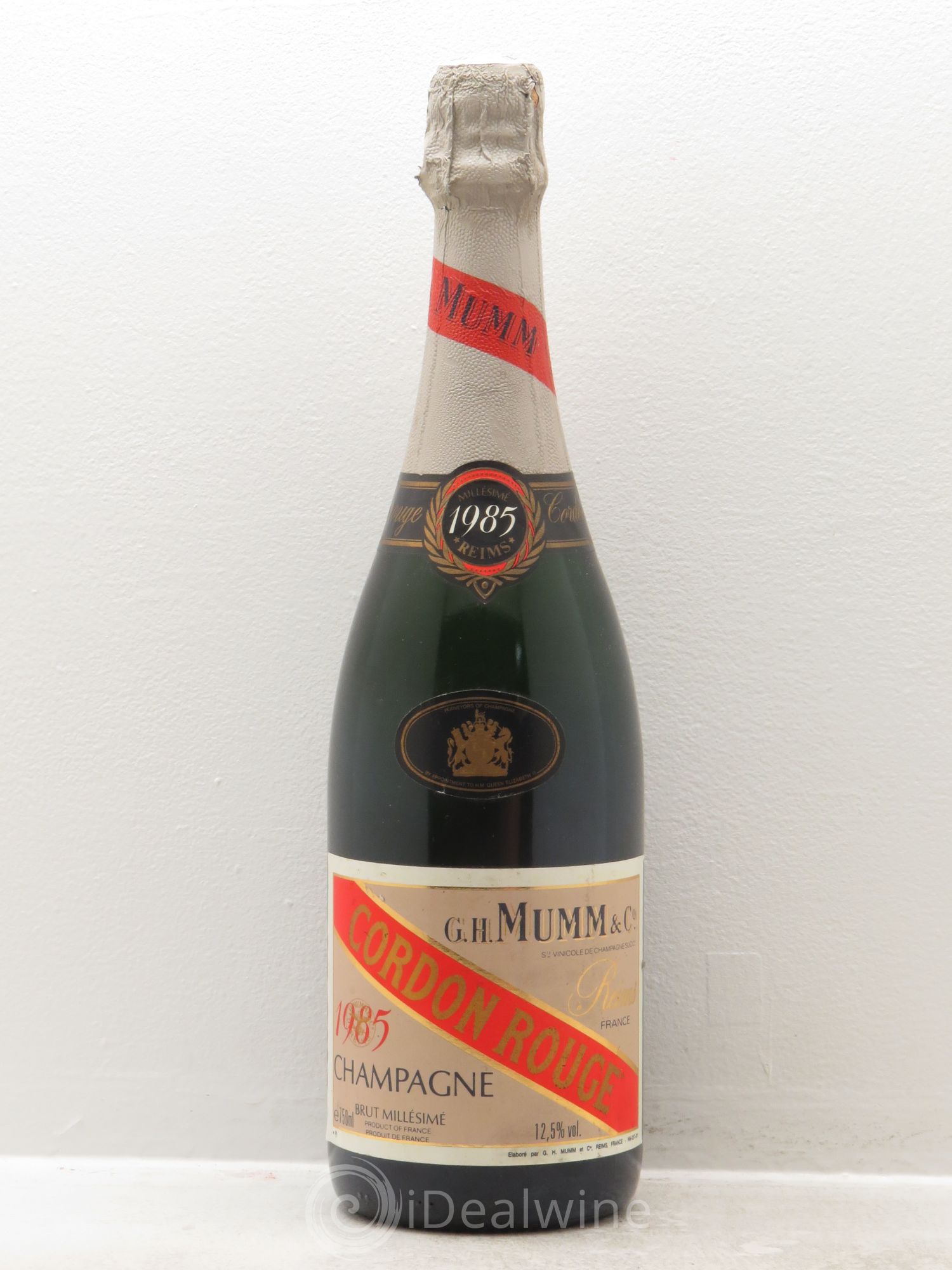 Champagne Mumm cordon rouge 1985 - Lot de 1 bouteille - 0