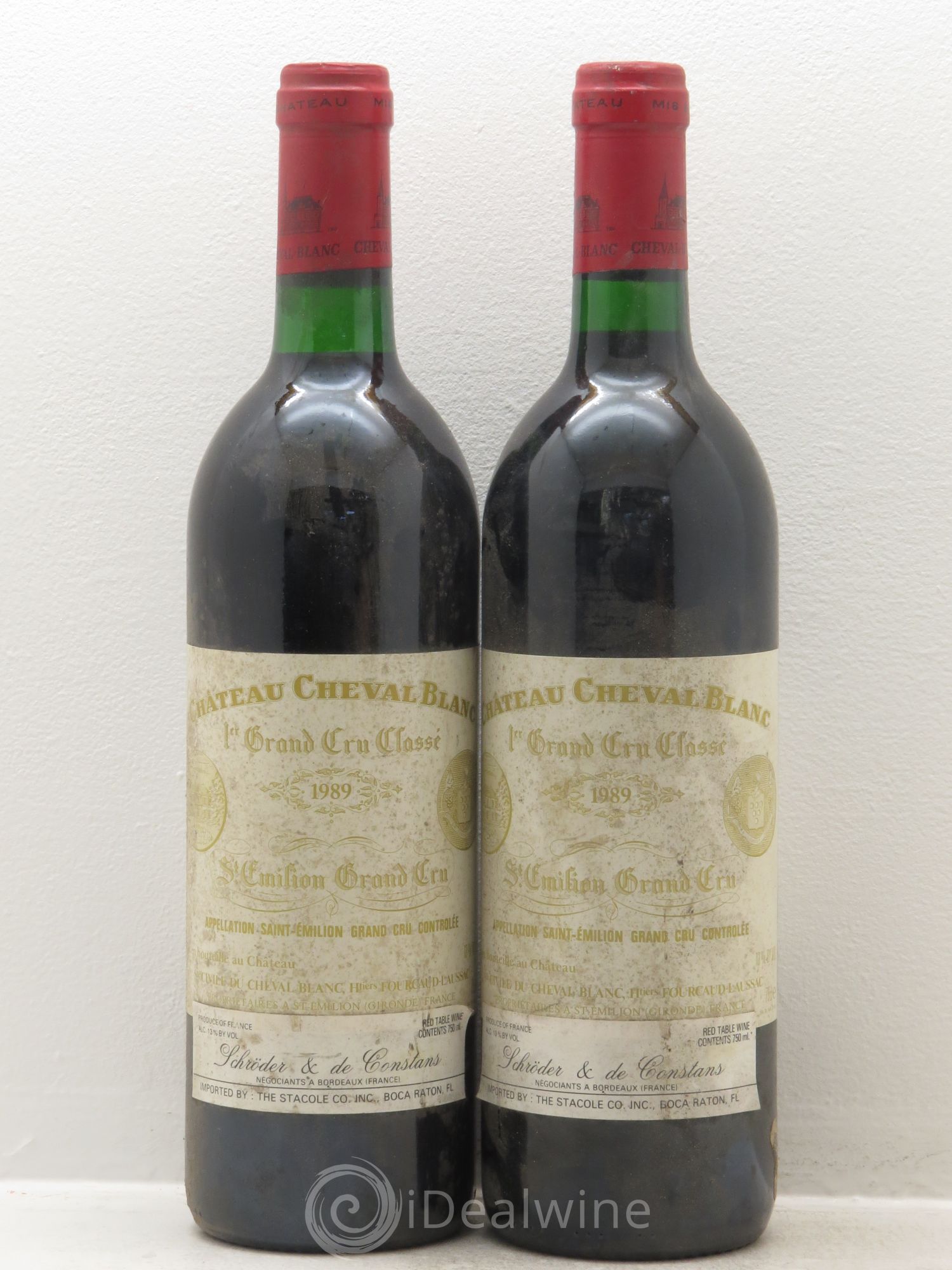 Château Cheval Blanc 1er Grand Cru Classé A 1989 - Lot de 2 bouteilles - 0