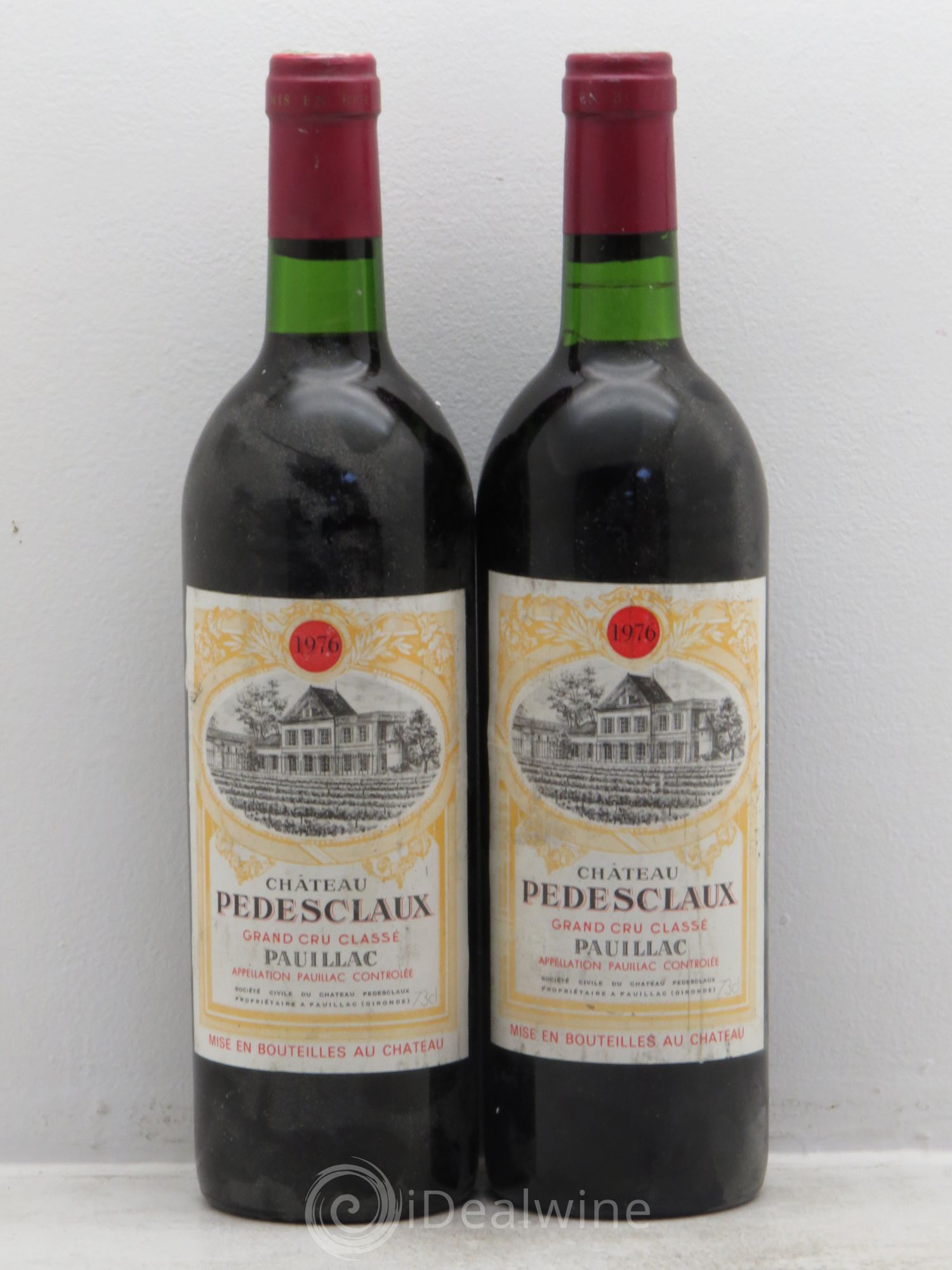 Château Pedesclaux 5ème Grand Cru Classé 1976 - Lot de 2 bouteilles - 0