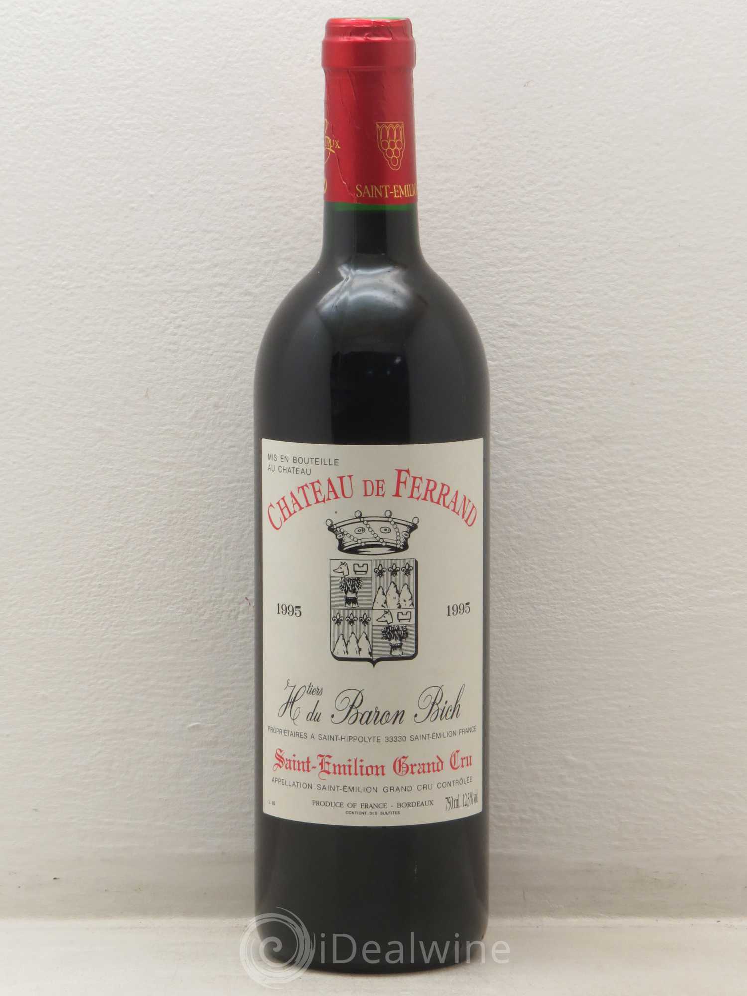 Château Ferrand Saint Emilion Grand Cru 1995 - Posten von 1 Flasche - 0
