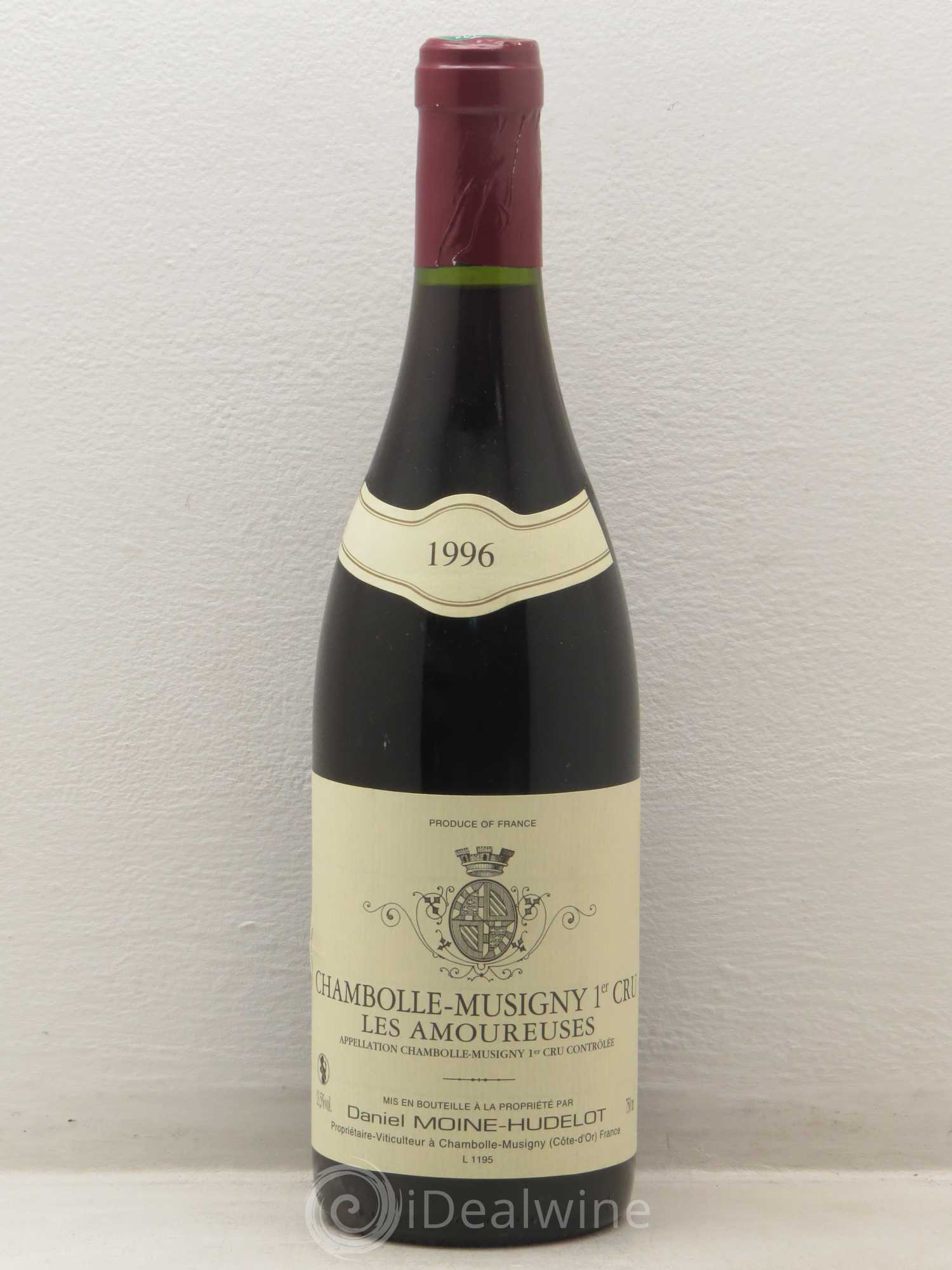 Chambolle-Musigny 1er Cru Les Amoureuses Moine-Hudelot (Domaine) 1996 - Lot de 1 bouteille - 0