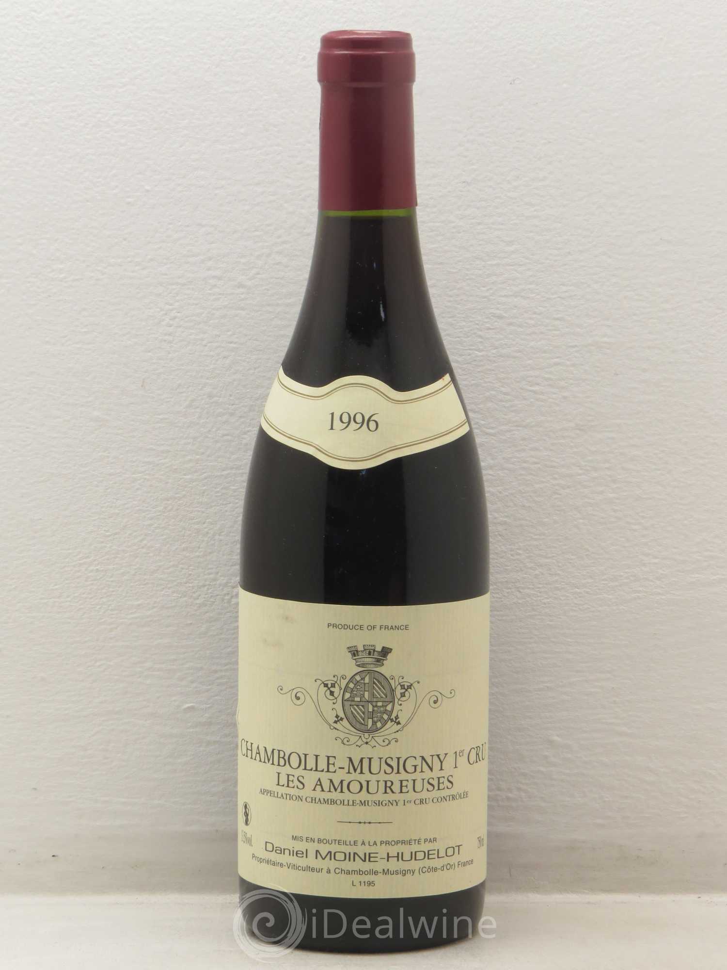 Chambolle-Musigny 1er Cru Les Amoureuses Moine-Hudelot (Domaine) 1996 - Lot de 1 bouteille - 0