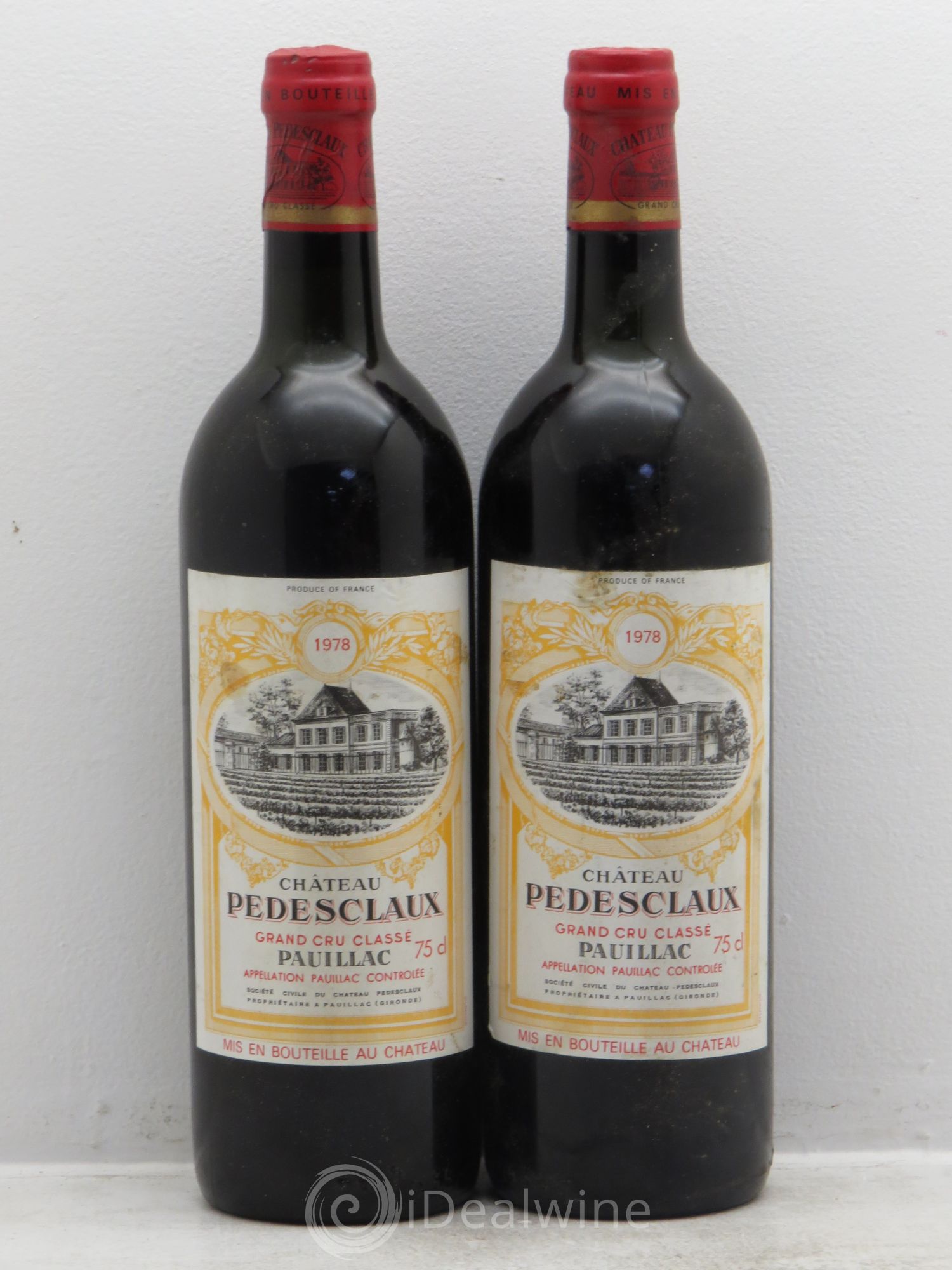 Château Pedesclaux 5ème Grand Cru Classé 1978 - Lot de 2 bouteilles - 0