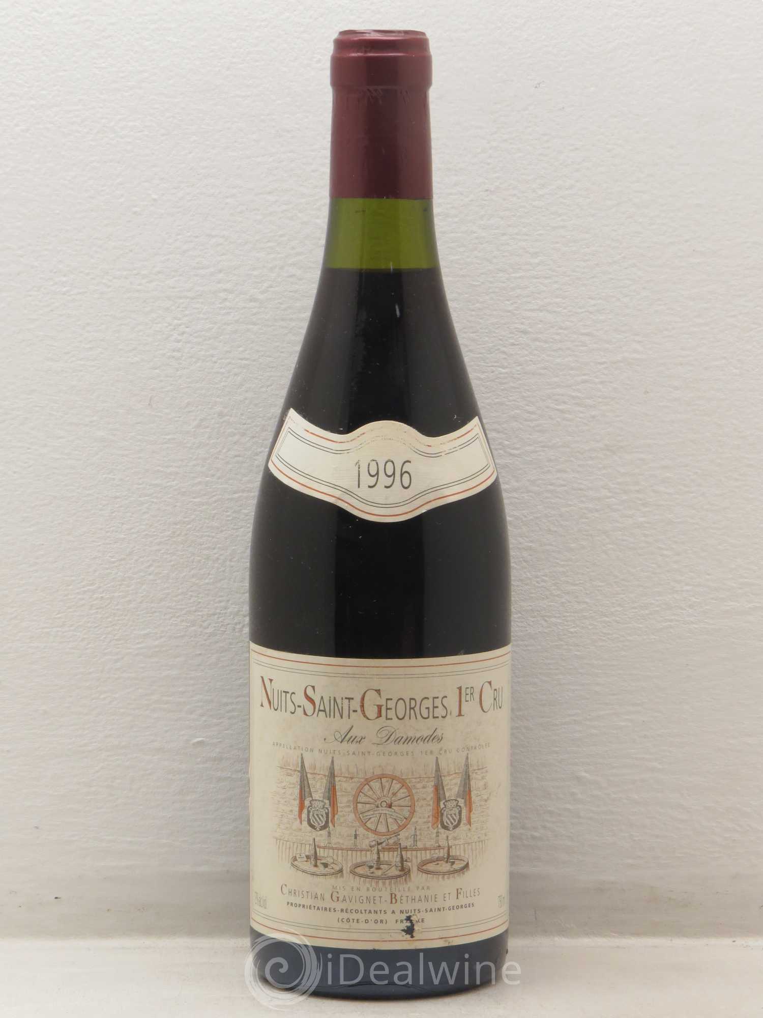 Nuits-Saint-Georges 1er Cru Aux Damodes Gavignet 1996 - Lot de 1 bouteille - 0