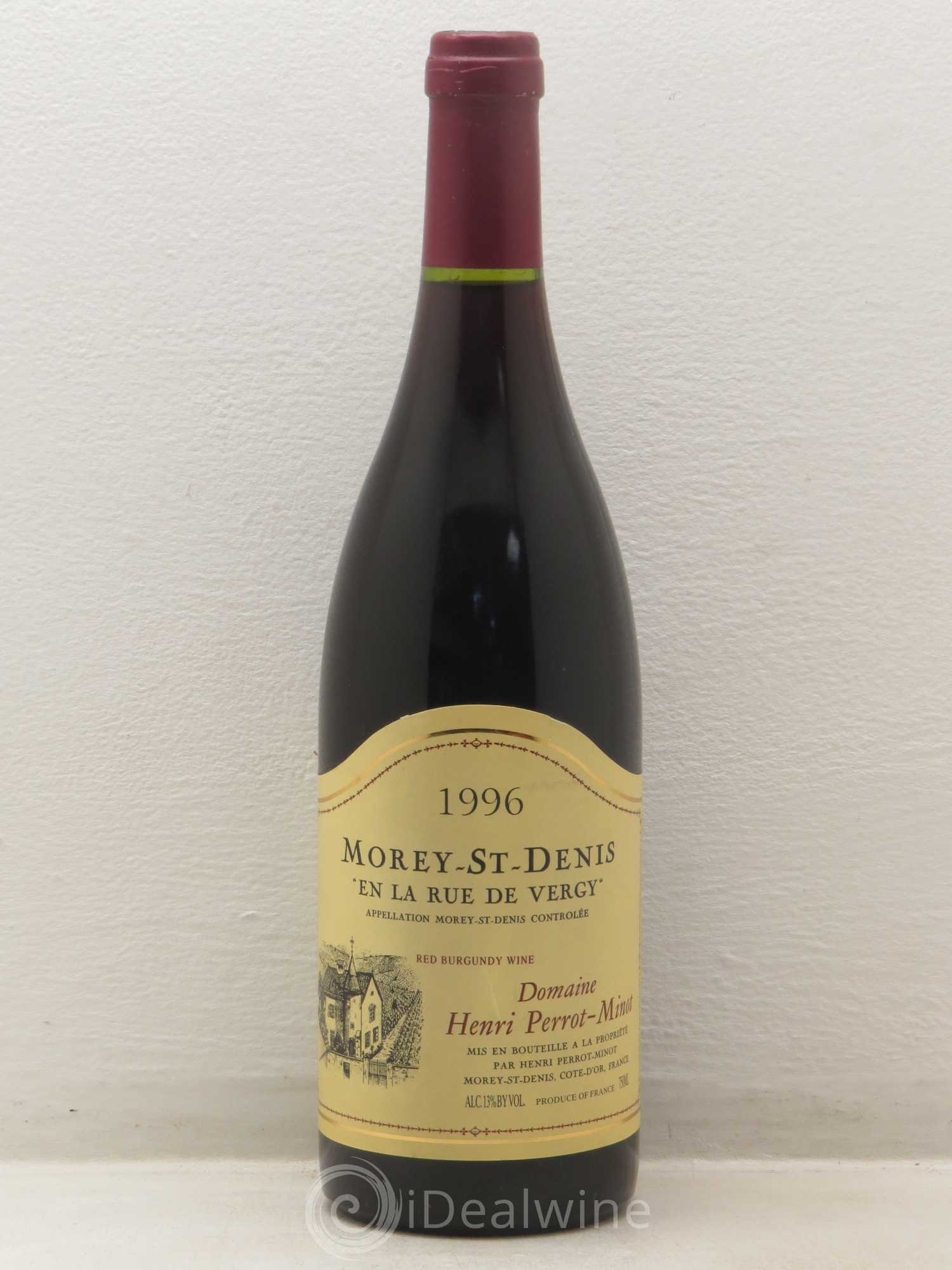 Morey-Saint-Denis En La Rue De Vergy Perrot Minot 1996 - Posten von 1 Flasche - 0