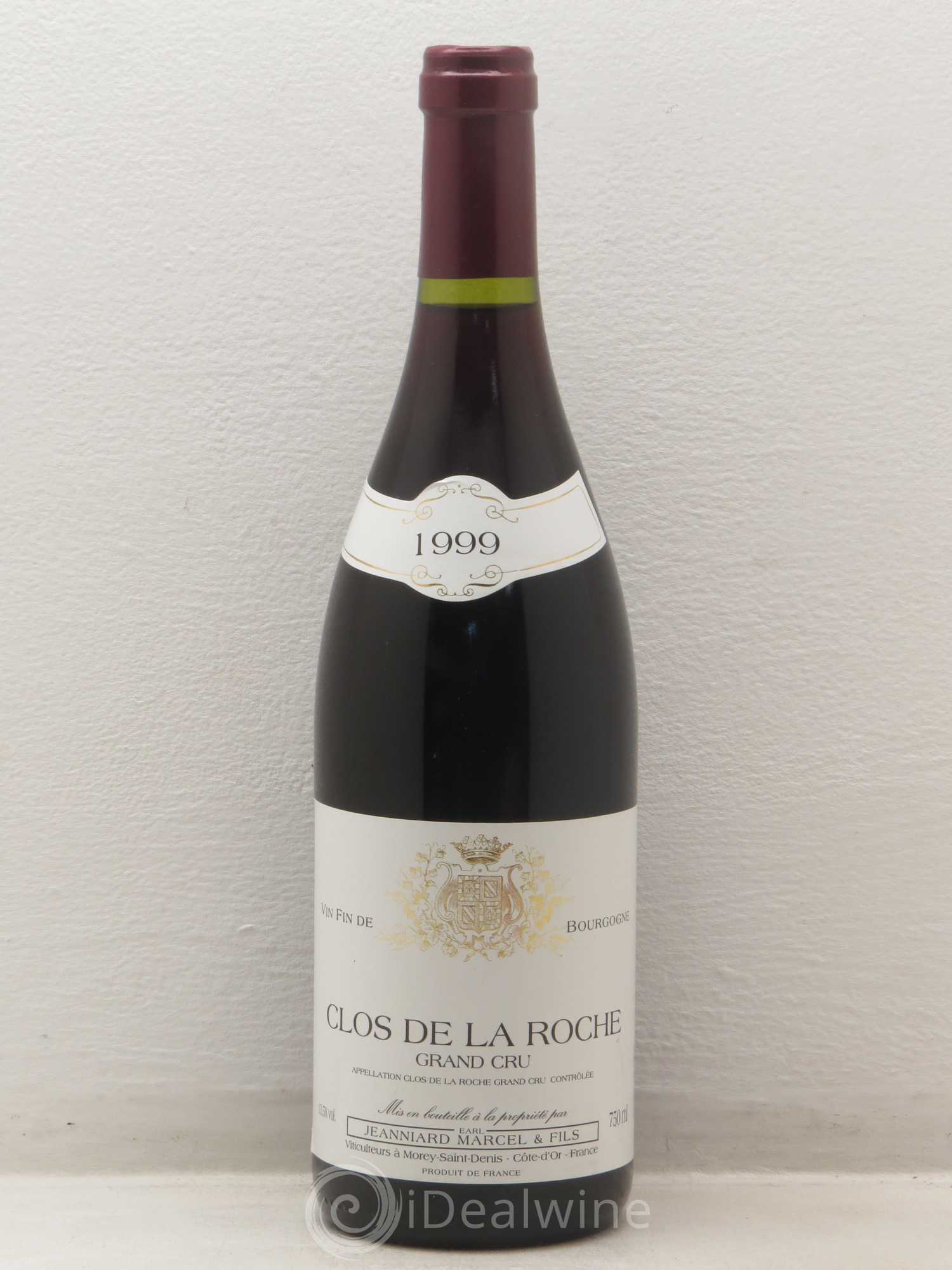 Clos de la Roche Grand Cru Marcel Jeanniard 1999 - Posten von 1 Flasche - 0