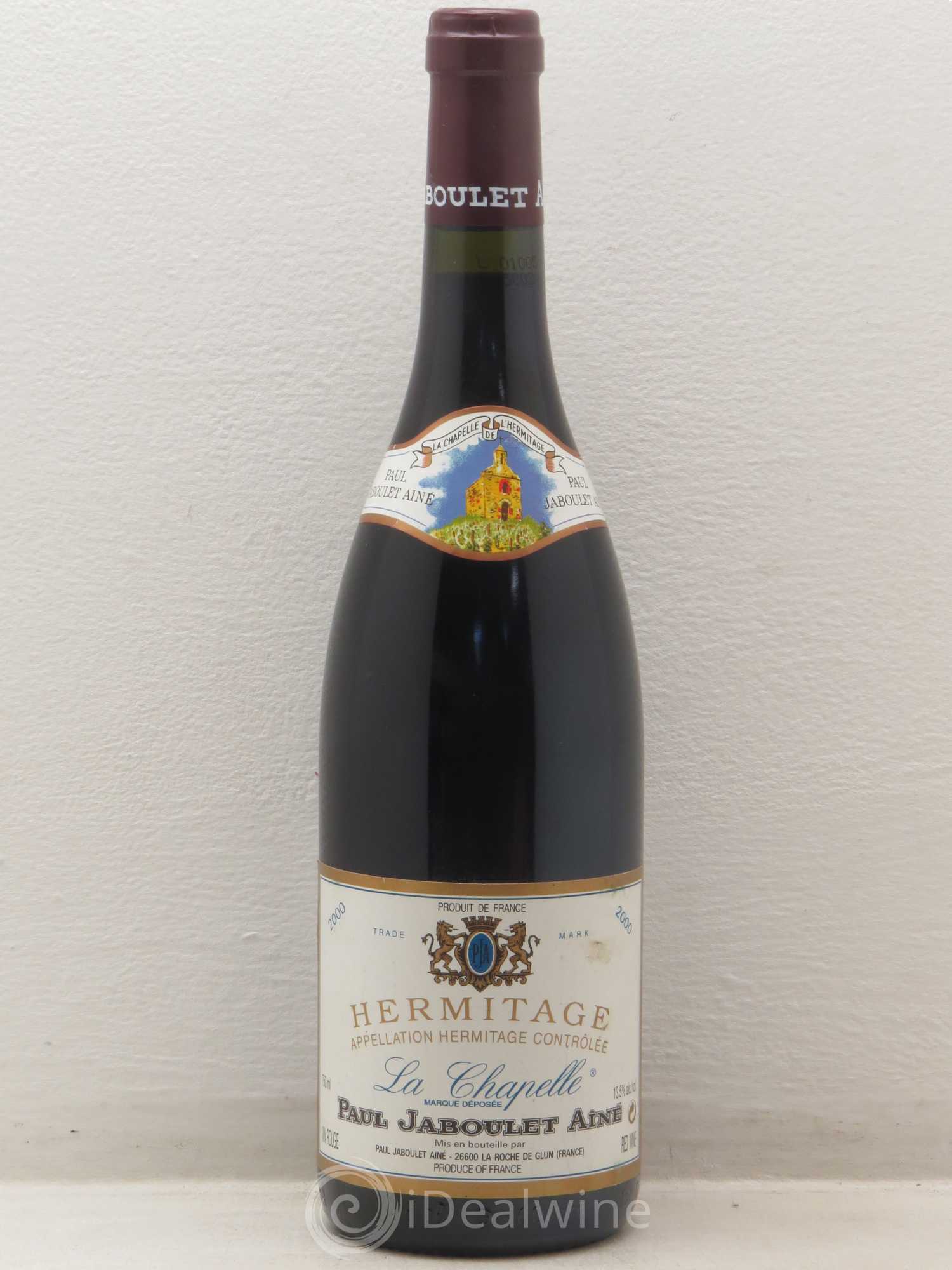 Hermitage La Chapelle Paul Jaboulet Ainé 2000 - Lot de 1 bouteille - 0