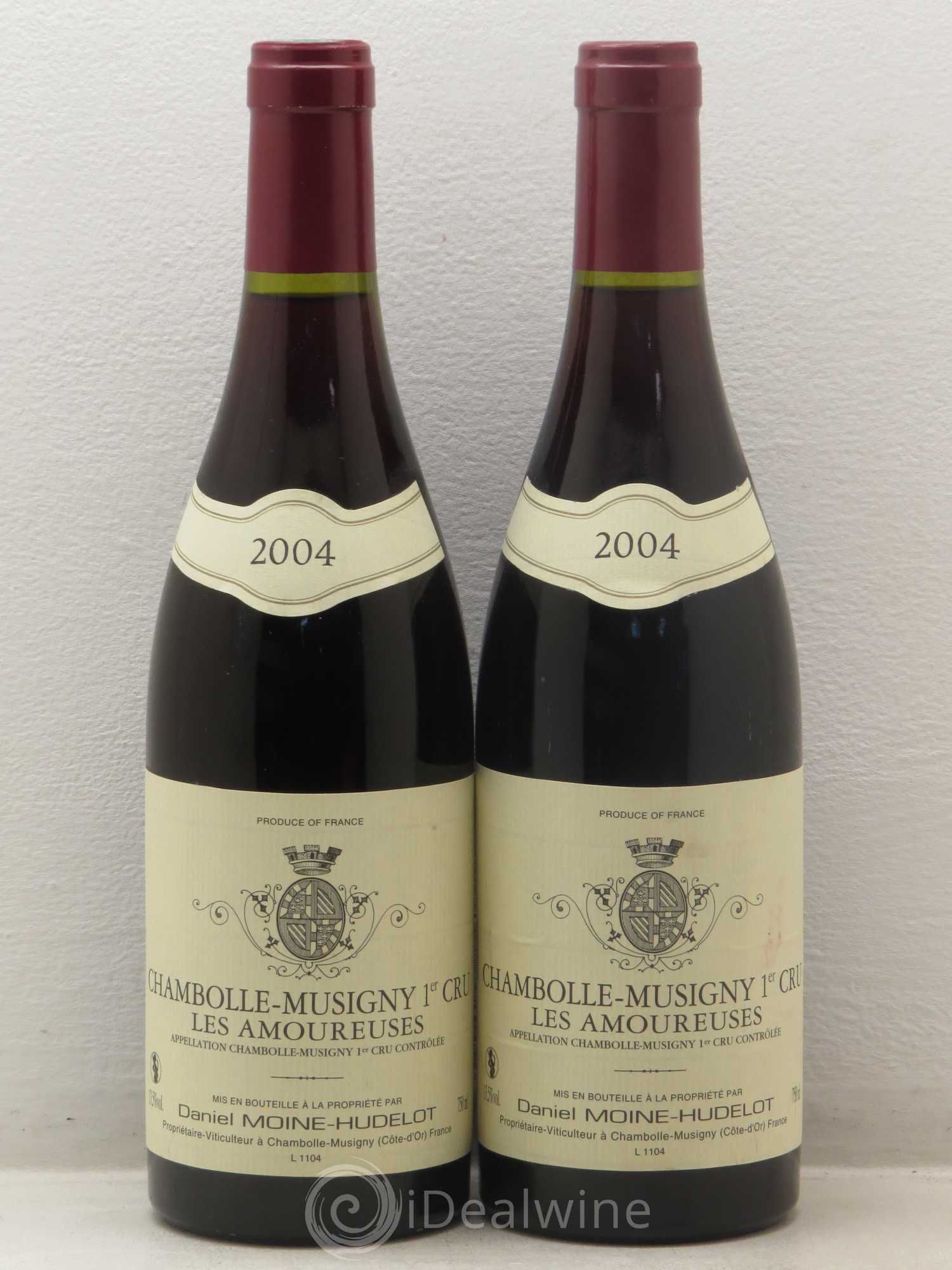 Chambolle-Musigny 1er Cru Les Amoureuses Moine-Hudelot (Domaine) 2004 - Lot de 2 bouteilles - 0