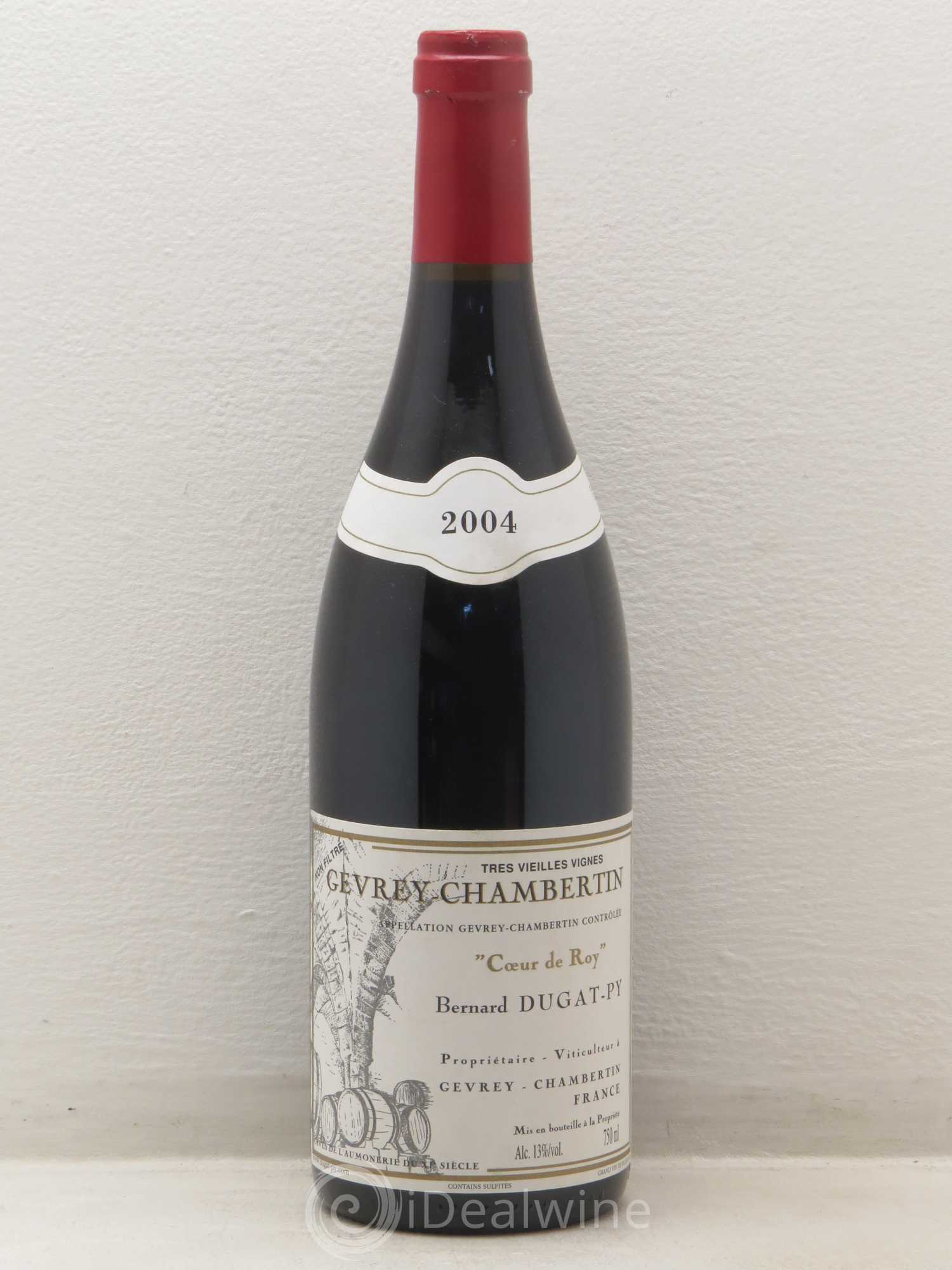 Gevrey-Chambertin Coeur de Roy Très Vieilles Vignes Dugat-Py Très Vieilles Vignes 2004 - Lot de 1 bouteille - 0