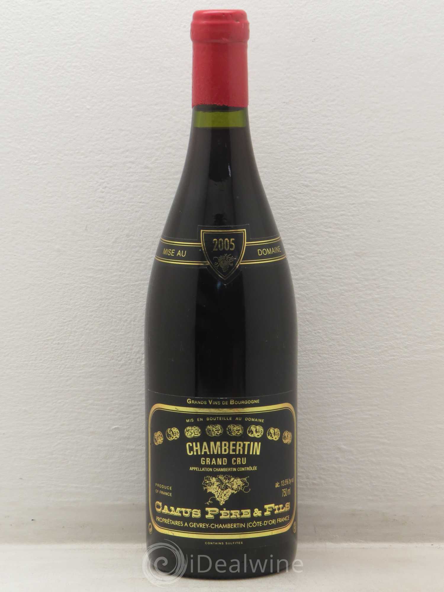 Chambertin Grand Cru Camus 2005 - Lot de 1 bouteille - 0