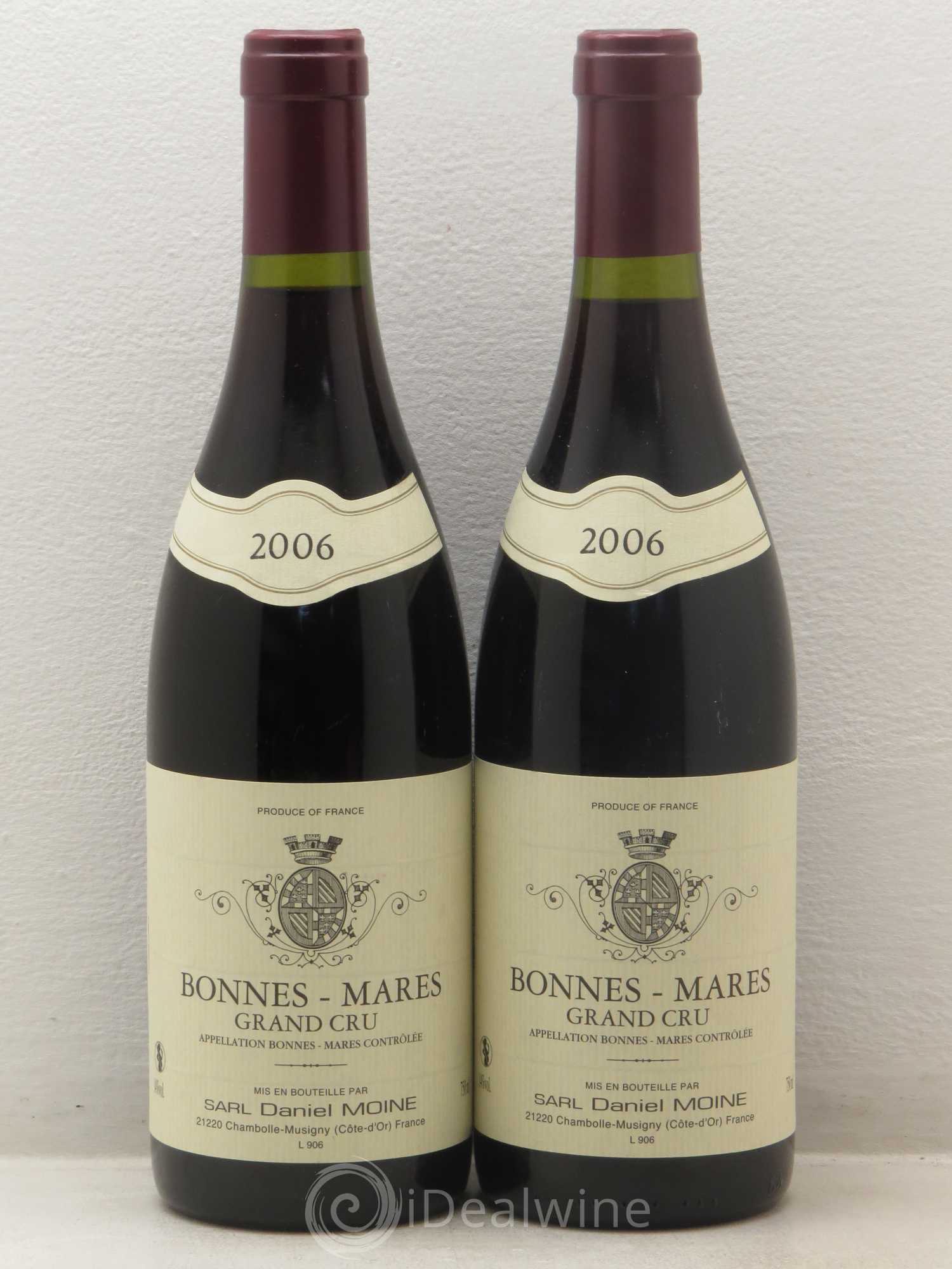 Bonnes-Mares Grand Cru Moine-Hudelot (Domaine) Daniel Moine 2006 - Lot de 2 bouteilles - 0