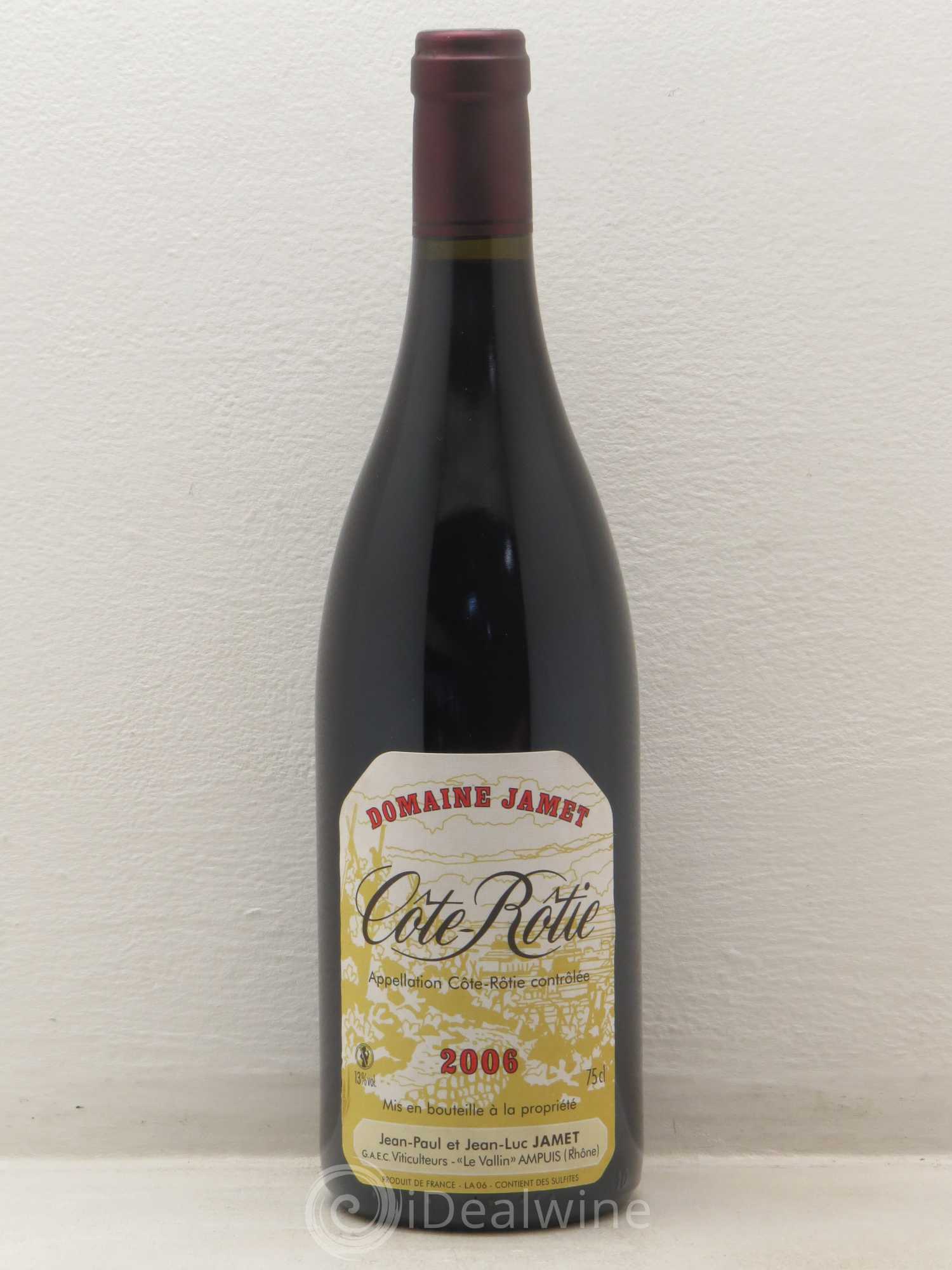 Côte-Rôtie Jamet (Domaine) 2006 - Lot de 1 bouteille - 0