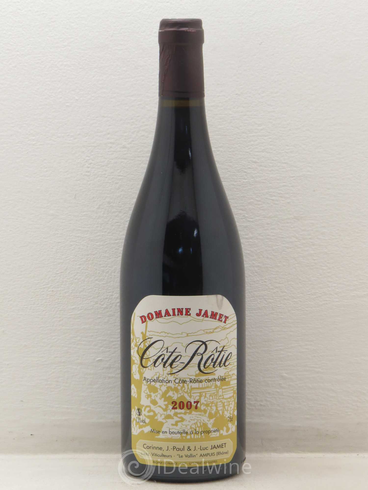 Côte-Rôtie Jamet (Domaine) 2007 - Lot de 1 bouteille - 0