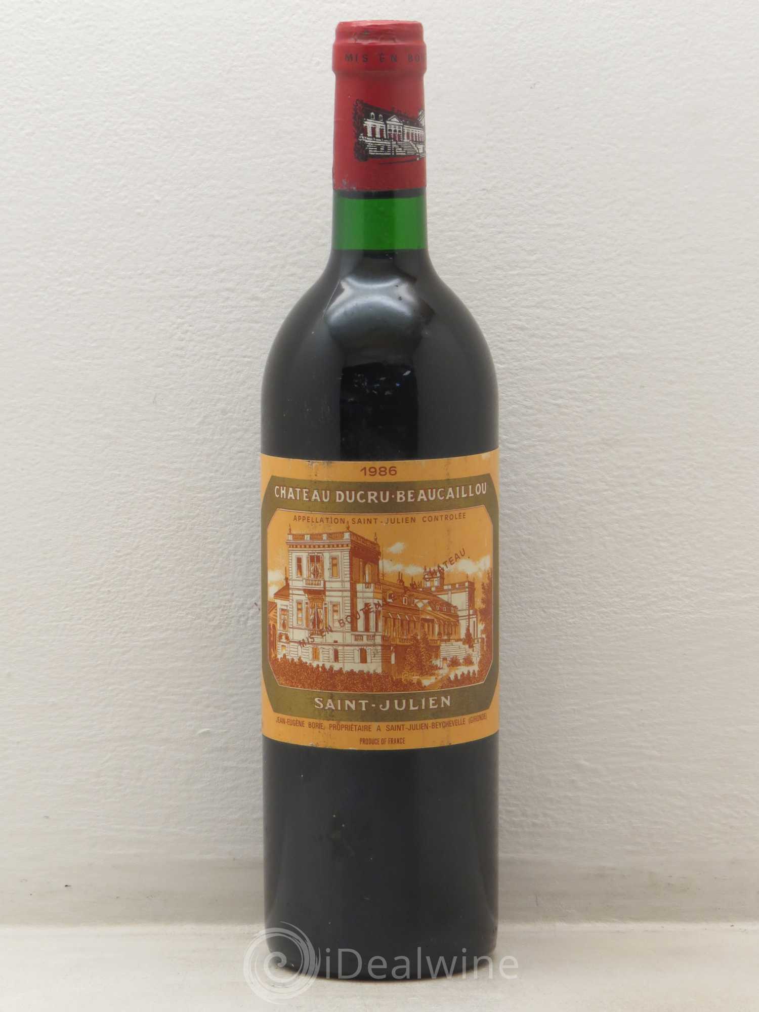 Château Ducru Beaucaillou 2ème Grand Cru Classé 1986 - Lot de 1 bouteille - 0