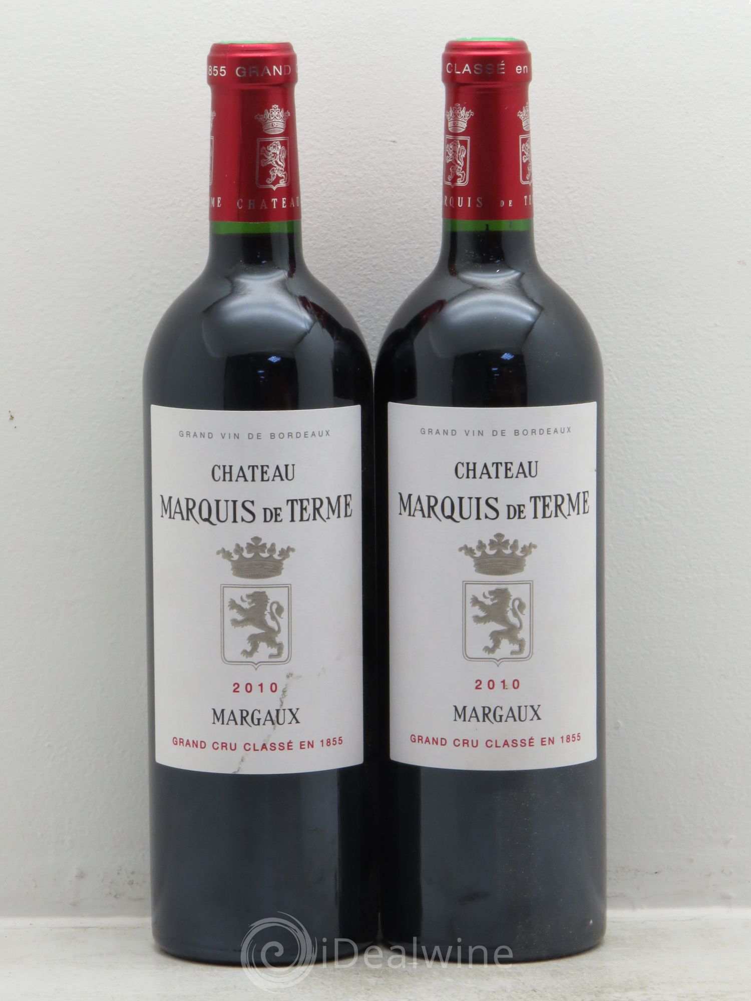 Château Marquis de Terme 4ème Grand Cru Classé 2010 - Lot de 2 bouteilles - 0