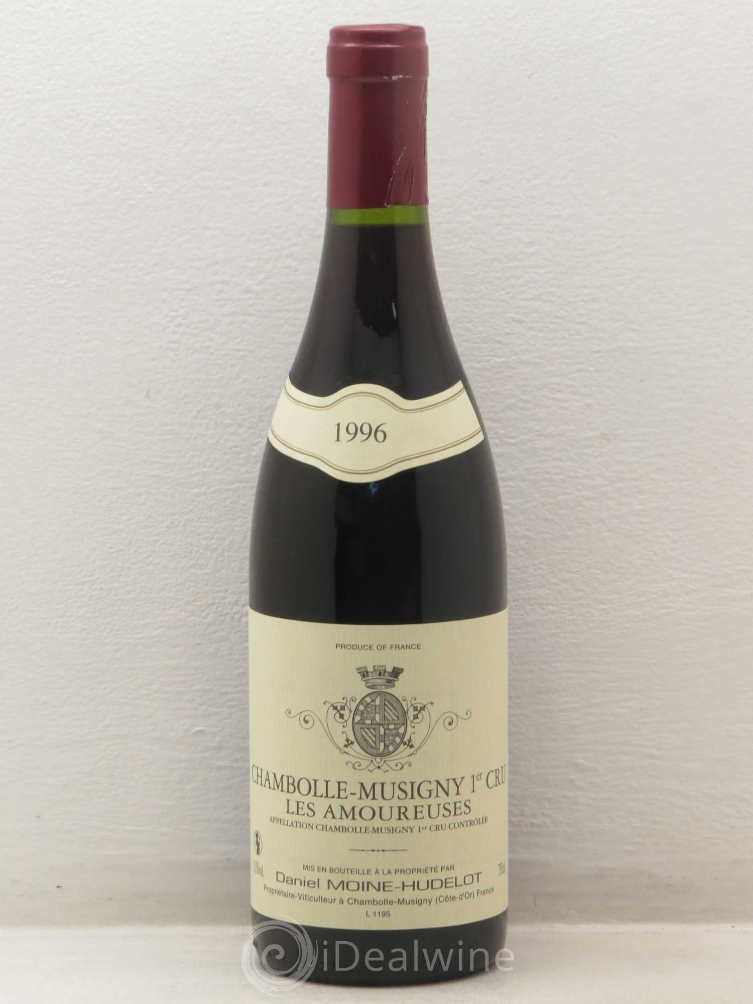 Chambolle-Musigny 1er Cru Les Amoureuses Moine-Hudelot (Domaine) 1996 - Lot de 1 bouteille - 0