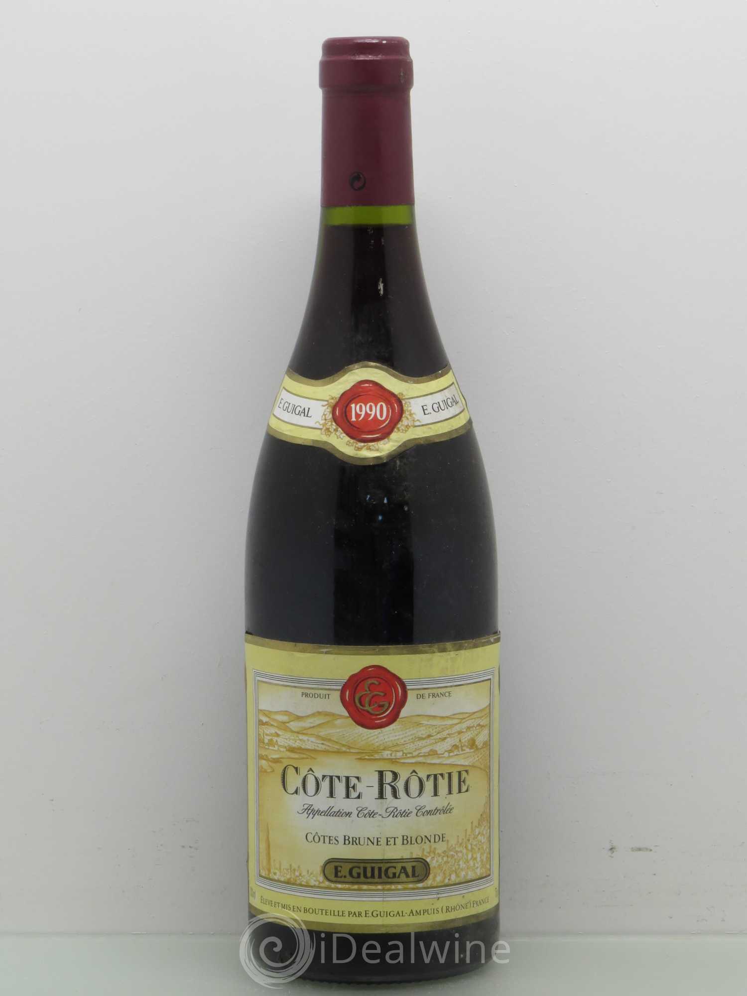 Côte-Rôtie Guigal côtes brune et blonde 1990 - Posten von 1 Flasche - 0