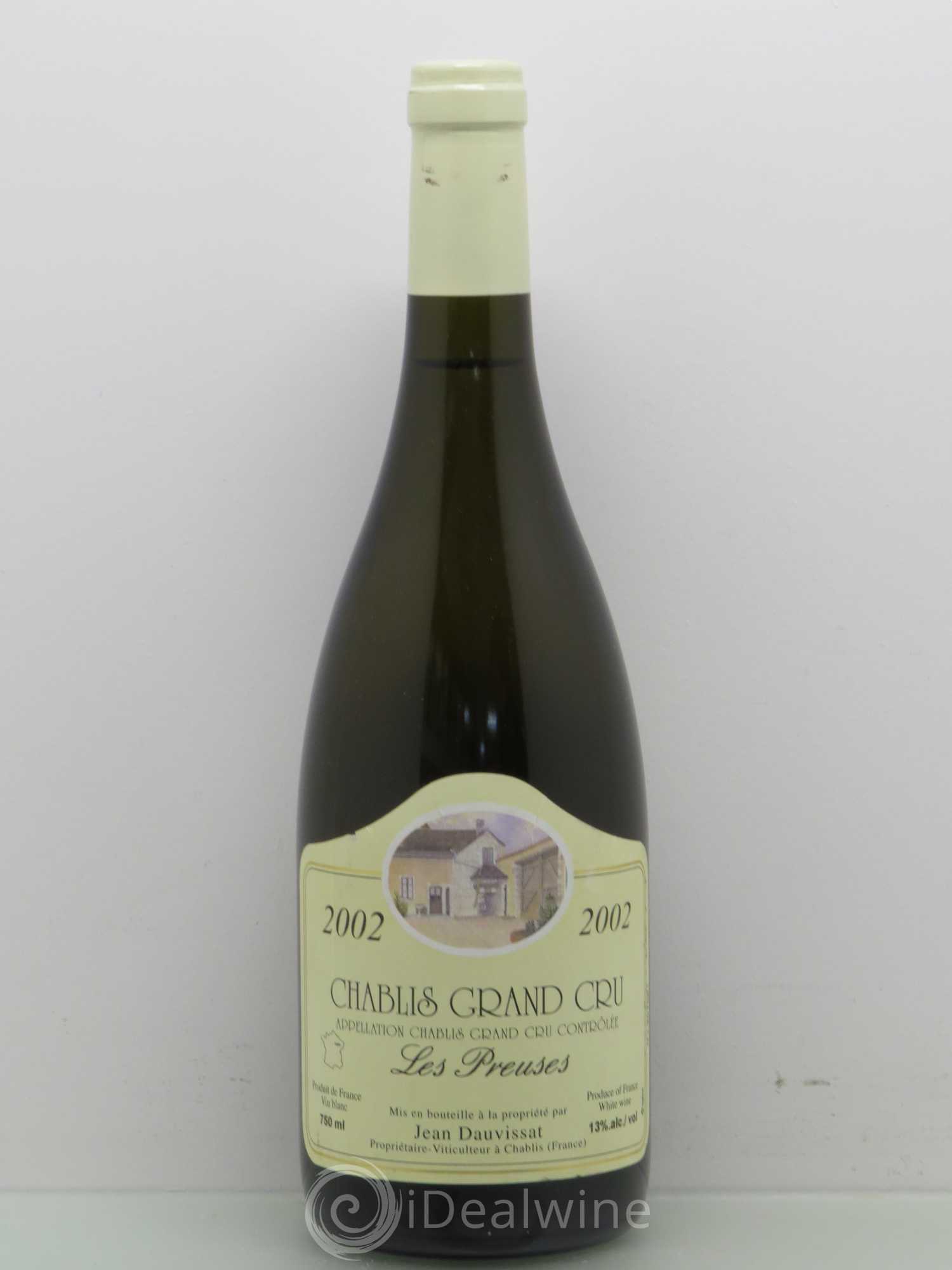 Chablis Grand Cru Les Preuses- Jean Dauvissat 2002 - Posten von 1 Flasche - 0