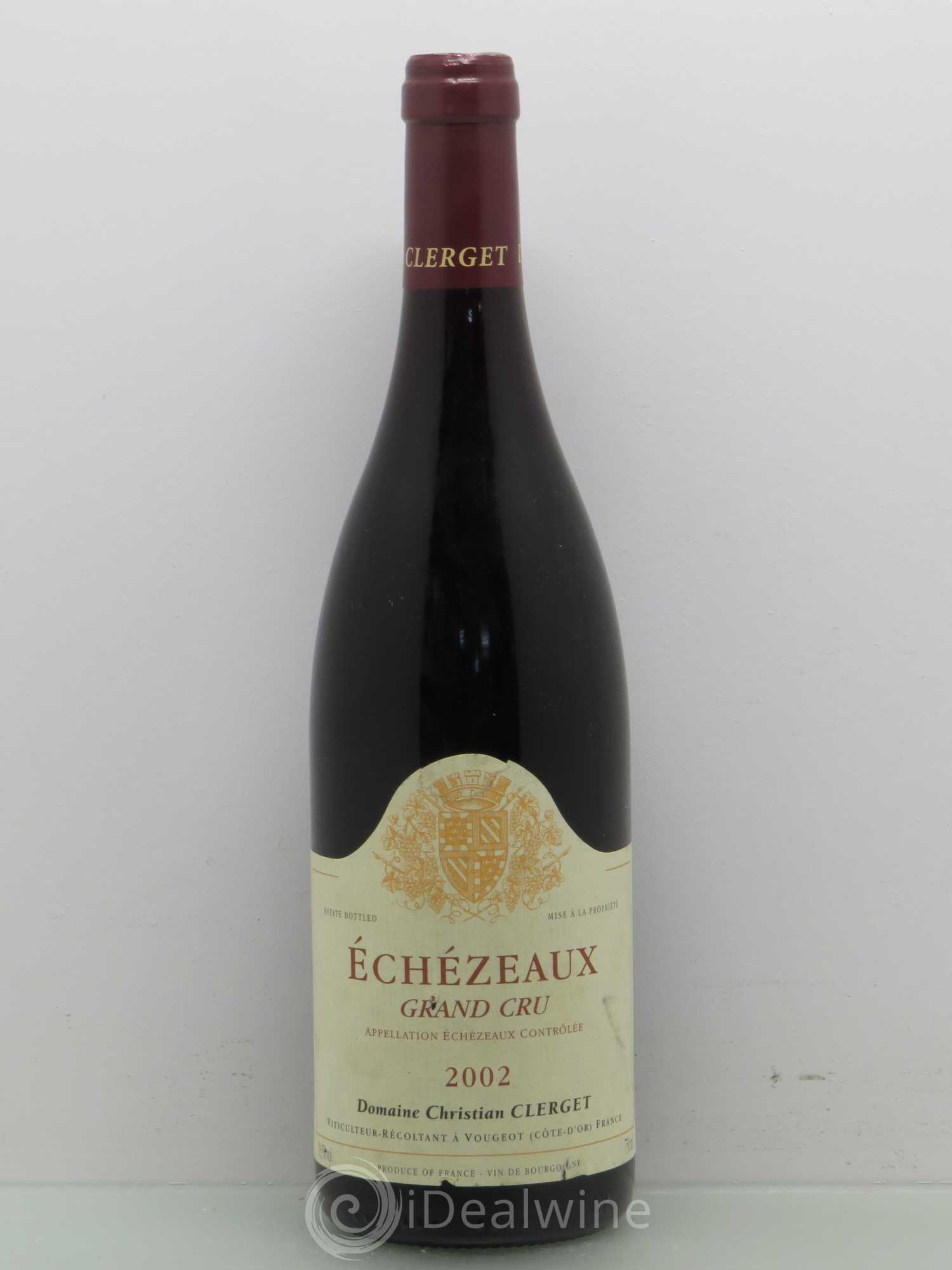 Echezeaux Grand Cru Christian Clerget 2002 - Lot de 1 bouteille - 0