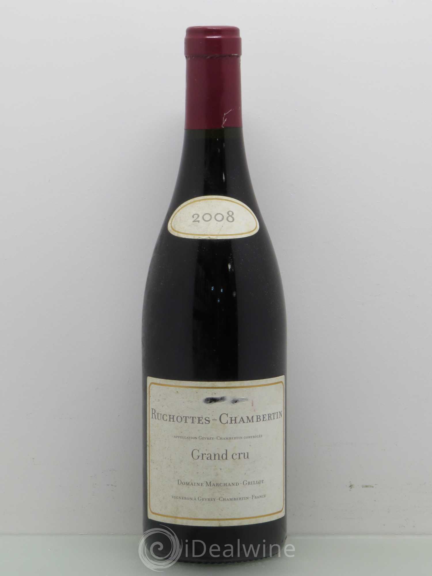 Ruchottes-Chambertin Grand Cru Marchand Grillot 2008 - Lot de 1 bouteille - 0