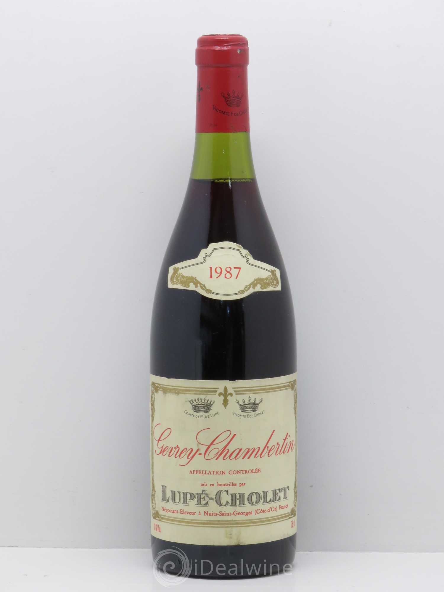 Gevrey-Chambertin Lupé Cholet (sans prix de réserve) 1987 - Posten von 1 Flasche - 0
