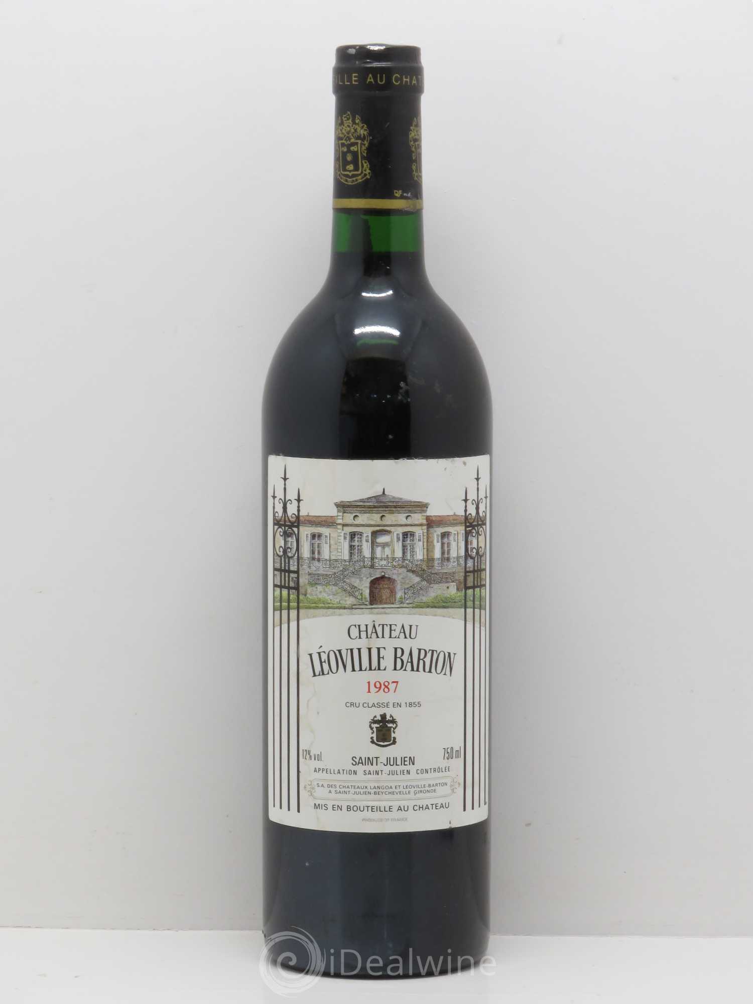 Château Léoville Barton 2ème Grand Cru Classé 1987 - Lot de 1 bouteille - 0