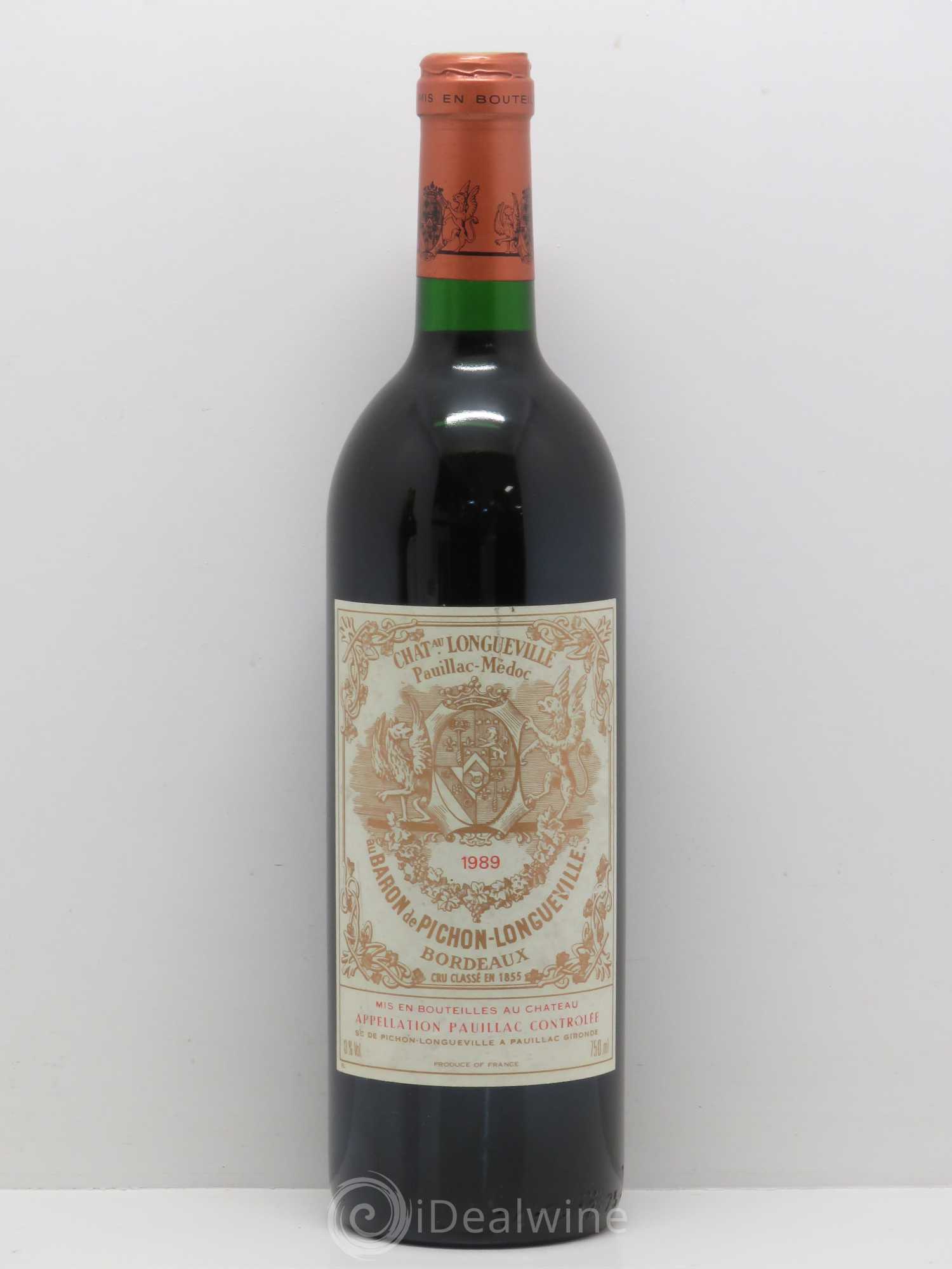 Pichon Longueville Baron 2ème Grand Cru Classé 1989 - Lot de 1 bouteille - 0