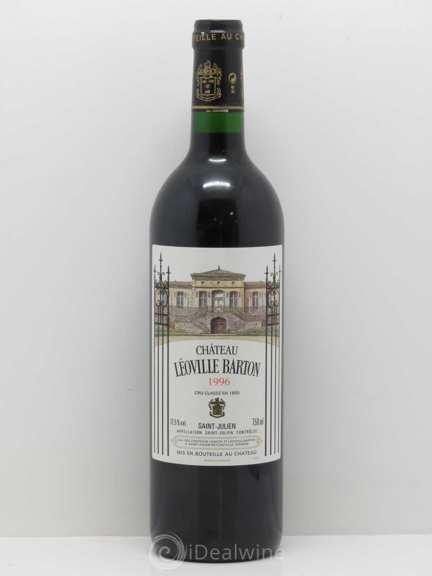 Château Léoville Barton 2ème Grand Cru Classé 1996 - Lot de 1 bouteille - 0