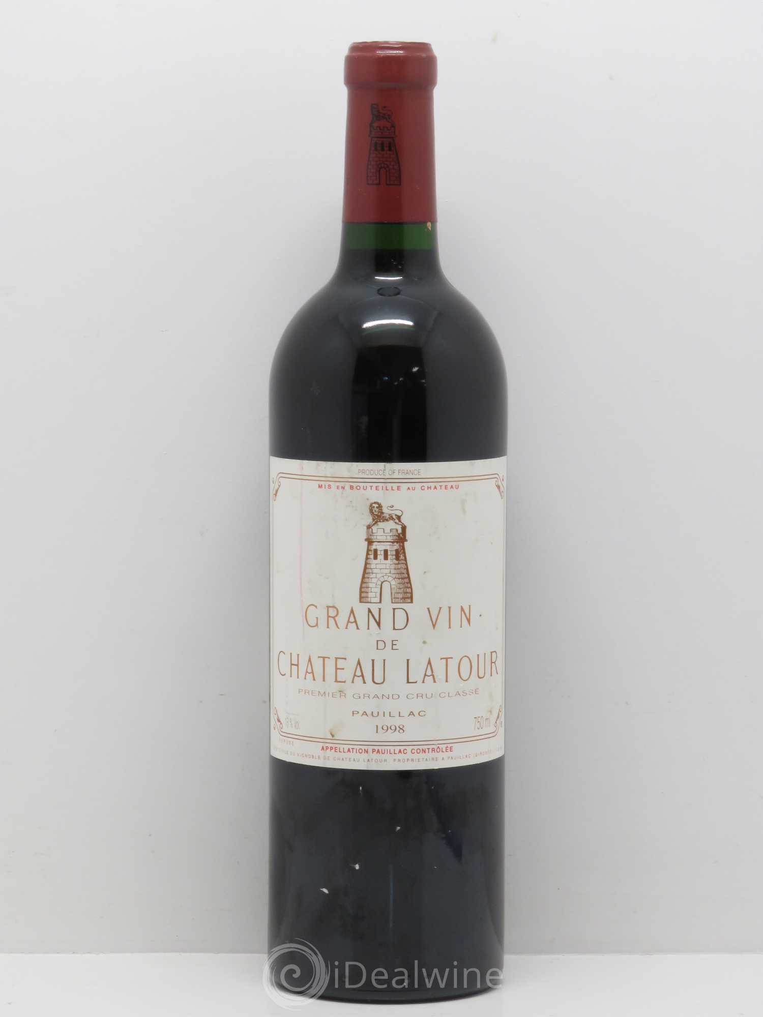 Château Latour 1er Grand Cru Classé 1998 - Lot de 1 bouteille - 0