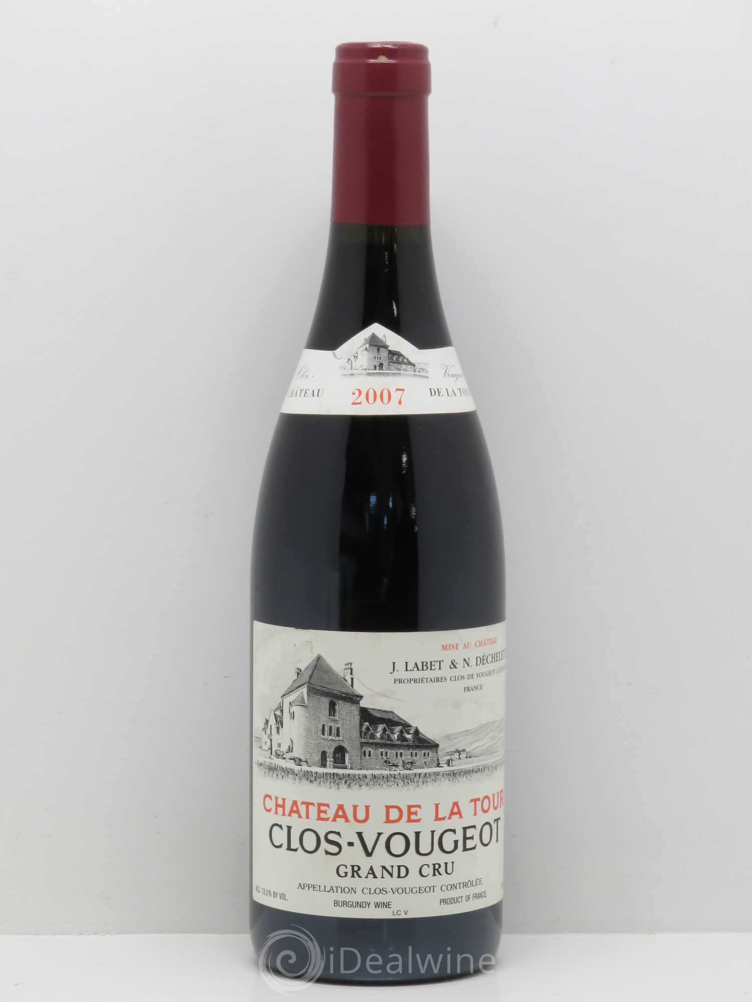 Clos de Vougeot Grand Cru Château de La Tour 2007 - Lot de 1 bouteille - 0