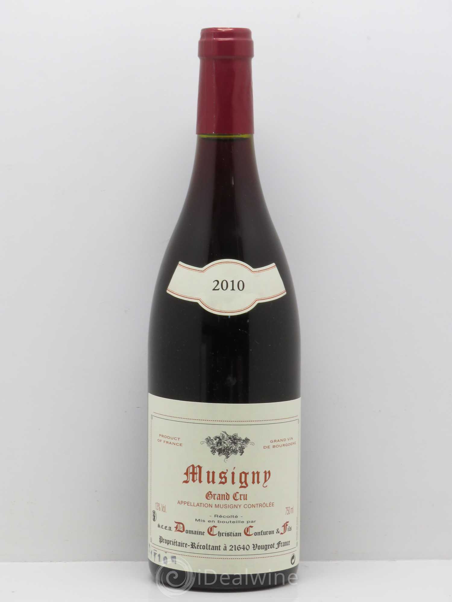 Musigny Grand Cru Christian Confuron 2010 - Lot de 1 bouteille - 0