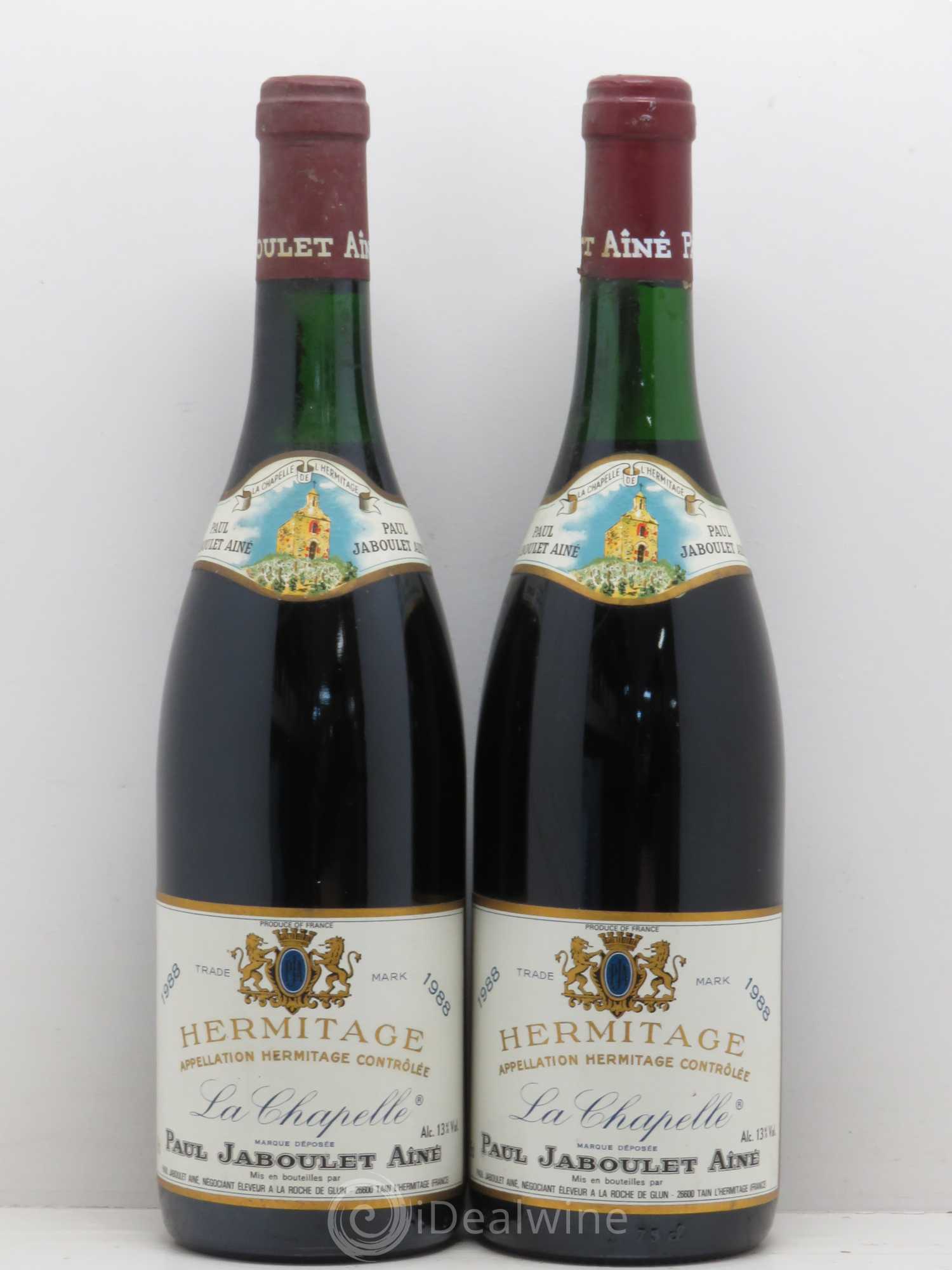 Hermitage La Chapelle Paul Jaboulet Ainé 1988 - Lot de 2 bouteilles - 0