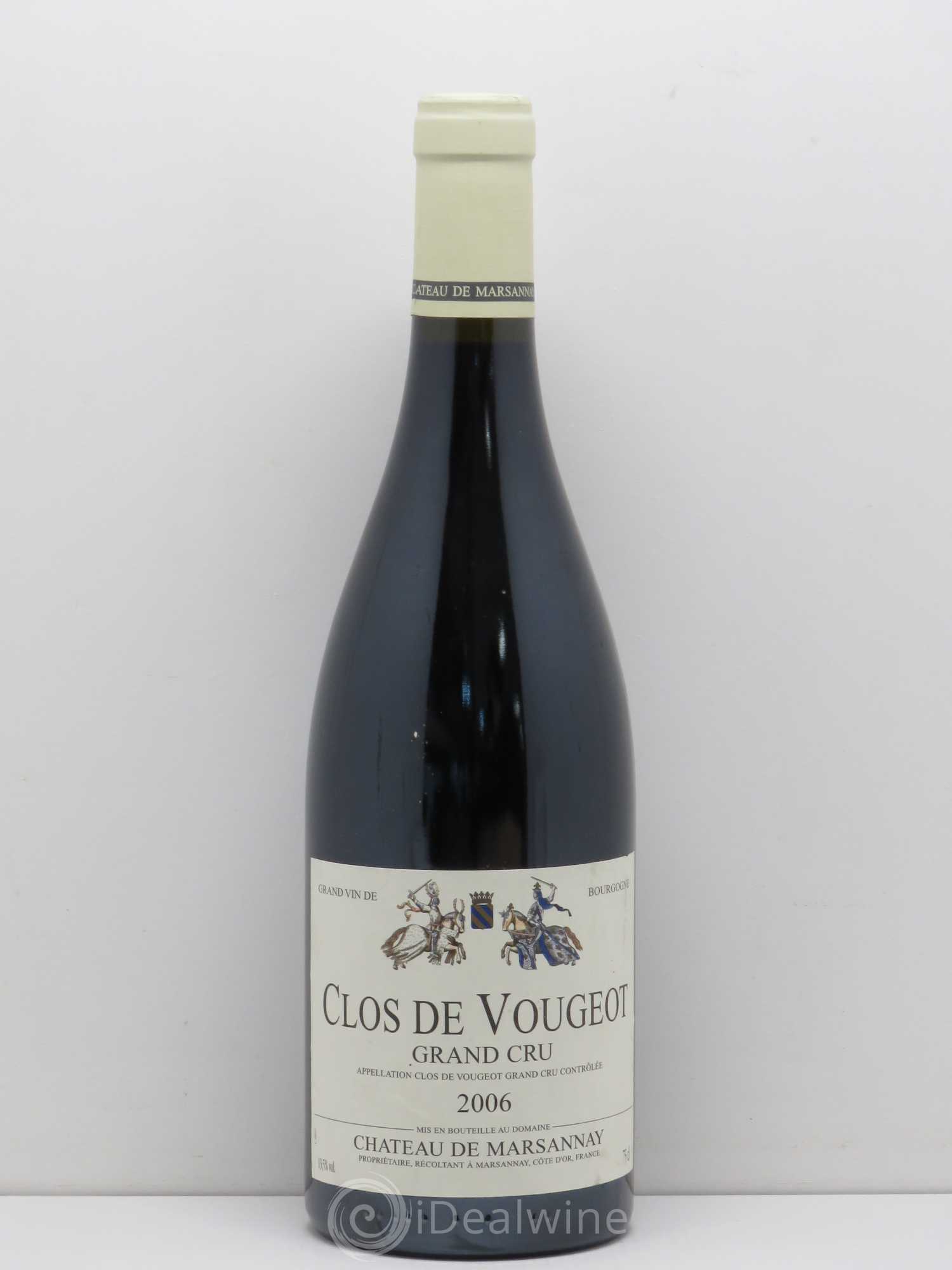 Clos de Vougeot Grand Cru Château de Marsannay (sans prix de réserve) 2006 - Posten von 1 Flasche - 0