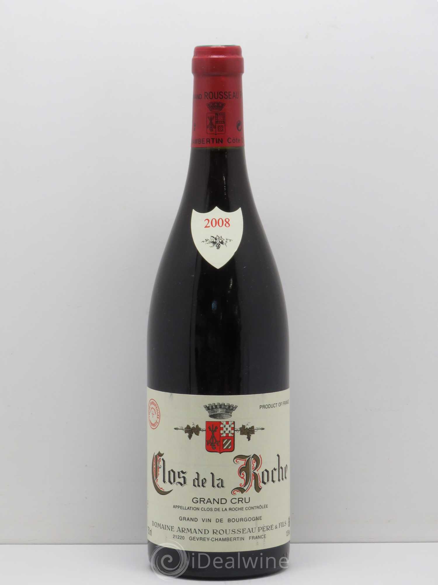 Clos de la Roche Grand Cru Armand Rousseau (Domaine) 2008 - Lot de 1 bouteille - 0