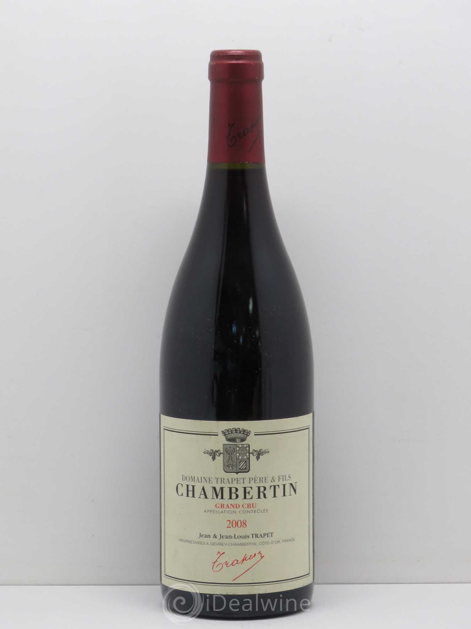Chambertin Grand Cru Domaine Trapet 2008 - Lot de 1 bouteille - 0