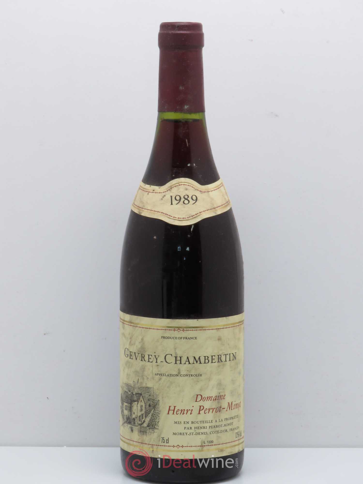 Gevrey-Chambertin Perrot Minot 1989 - Lot de 1 bouteille - 0