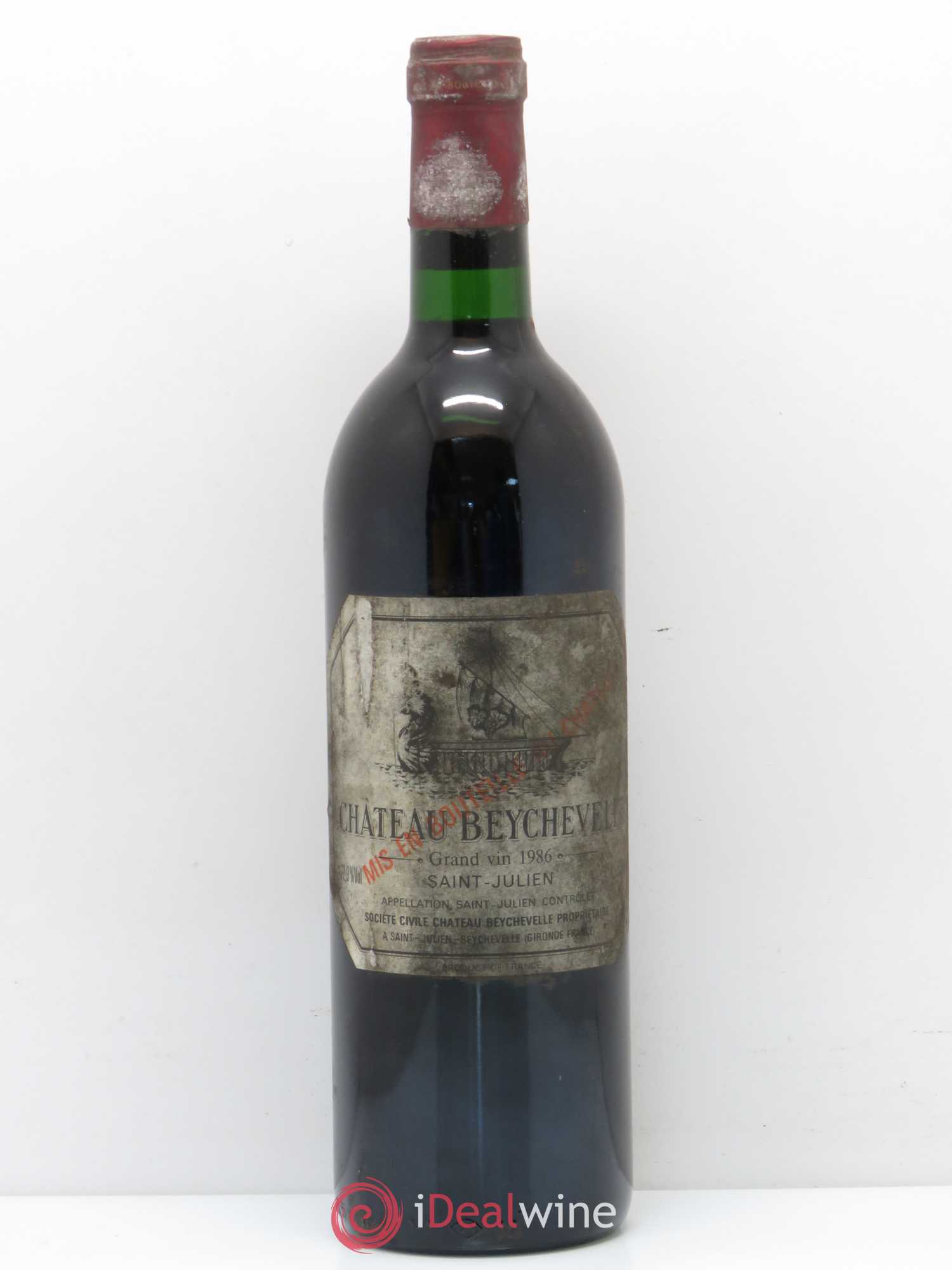 Château Beychevelle 4ème Grand Cru Classé 1986 - Lot de 1 bouteille - 0