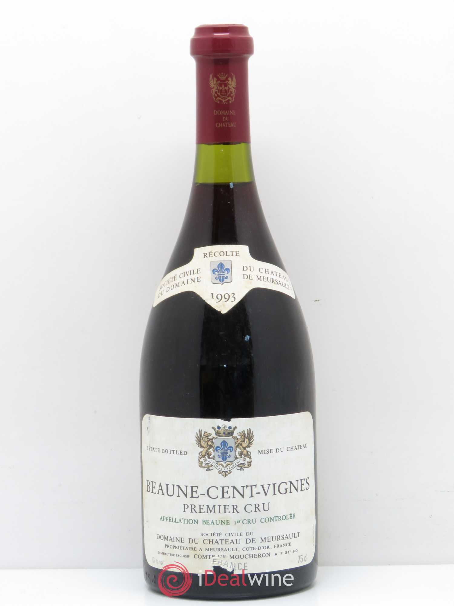 Beaune 1er Cru Les Cent Vignes Château de Meursault 1993 - Lot de 1 bouteille - 0
