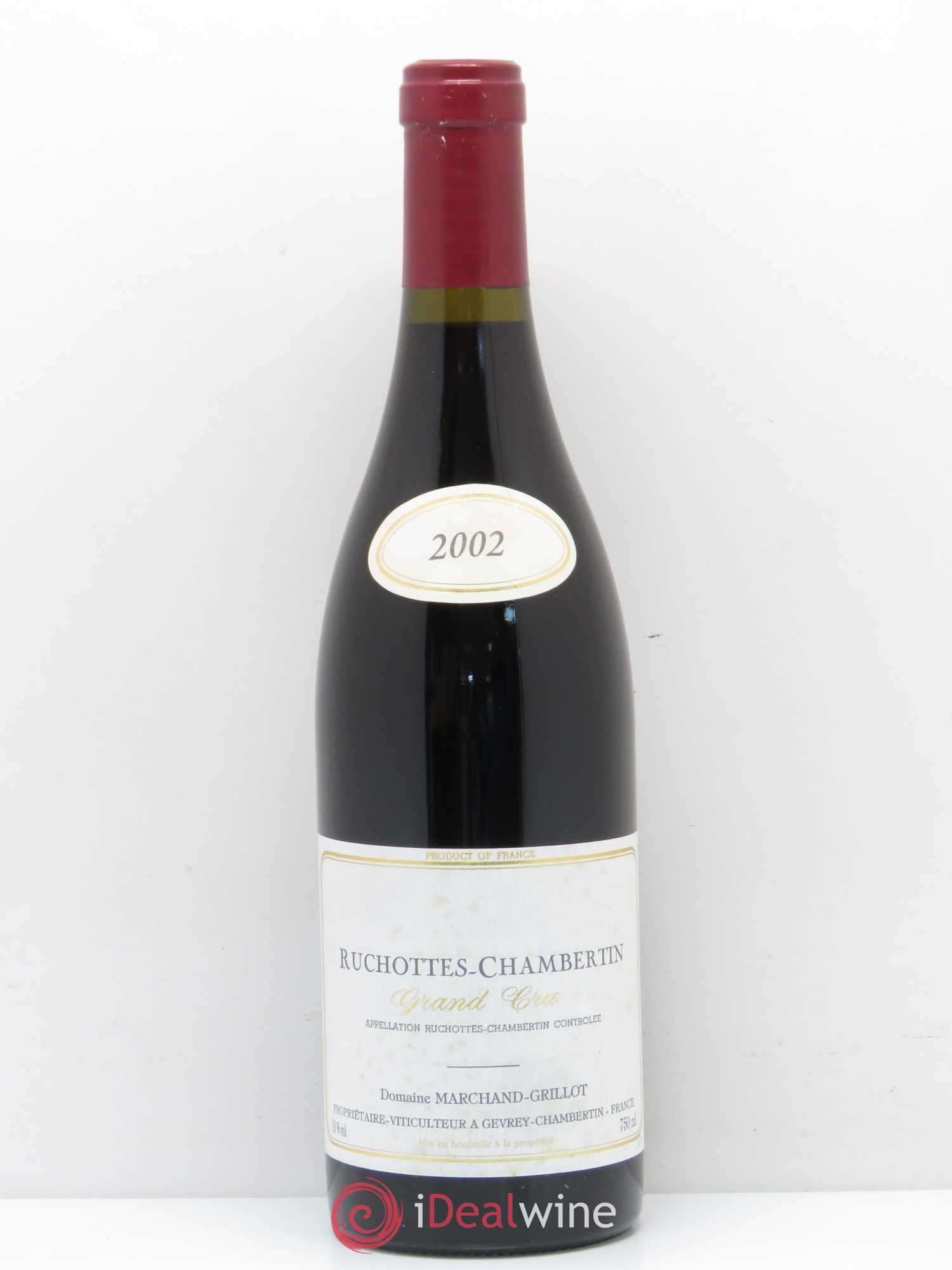 Ruchottes-Chambertin Grand Cru Marchand Grillot 2002 - Lot de 1 bouteille - 0