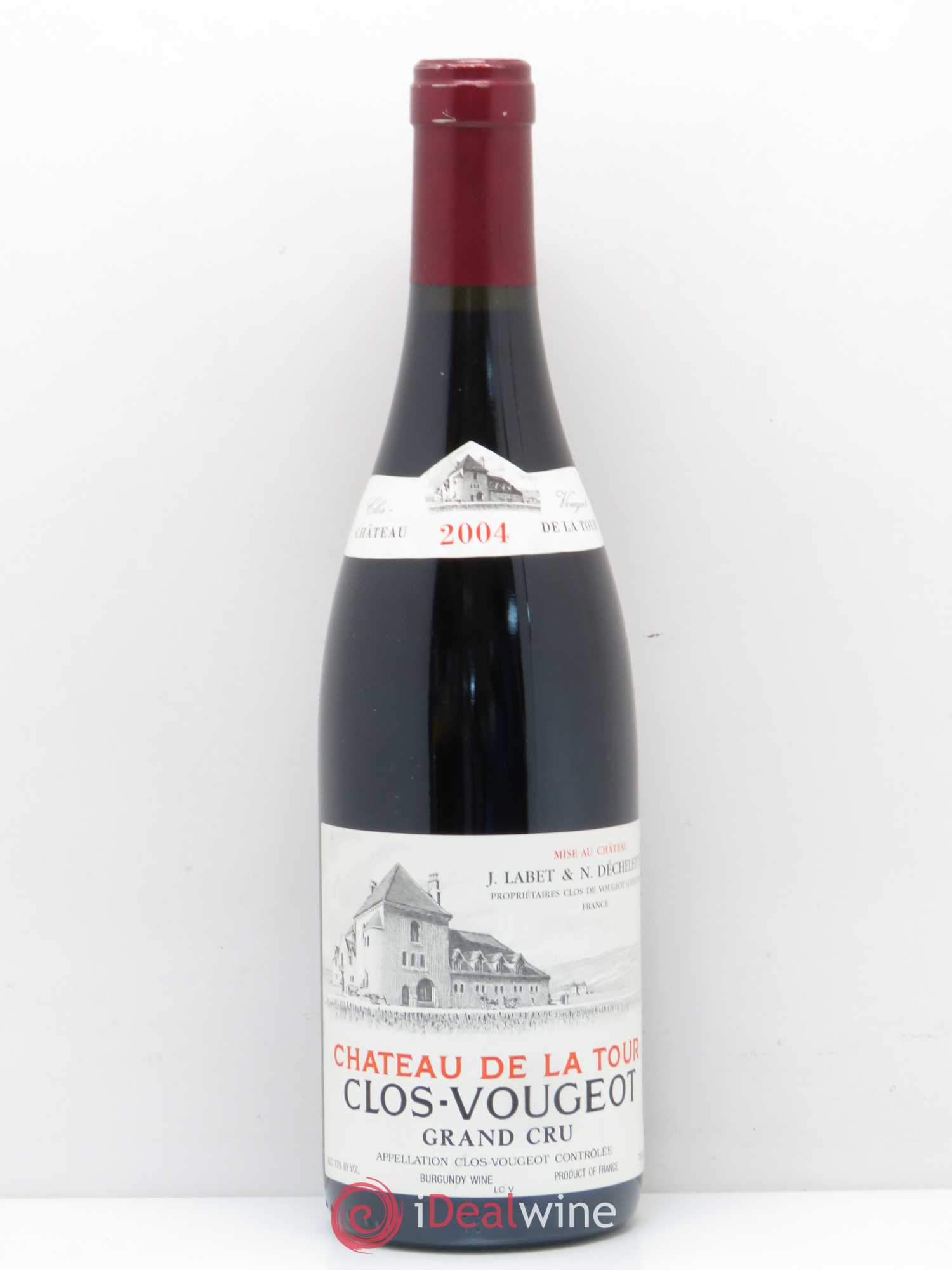 Clos de Vougeot Grand Cru Château de La Tour 2004 - Lot de 1 bouteille - 0