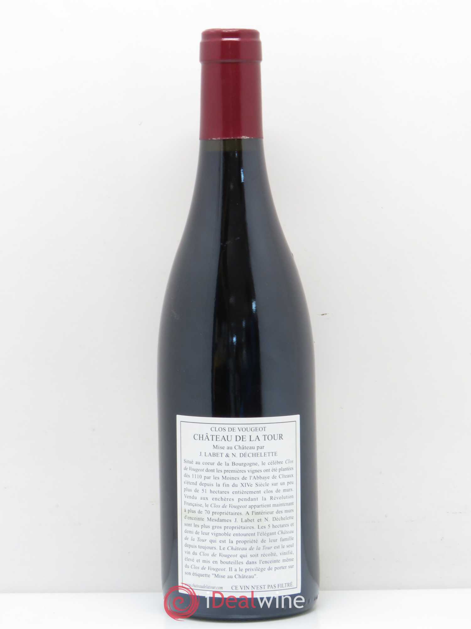 Clos de Vougeot Grand Cru Vieilles Vignes Château de La Tour 2004 - Lot de 1 bouteille - 1