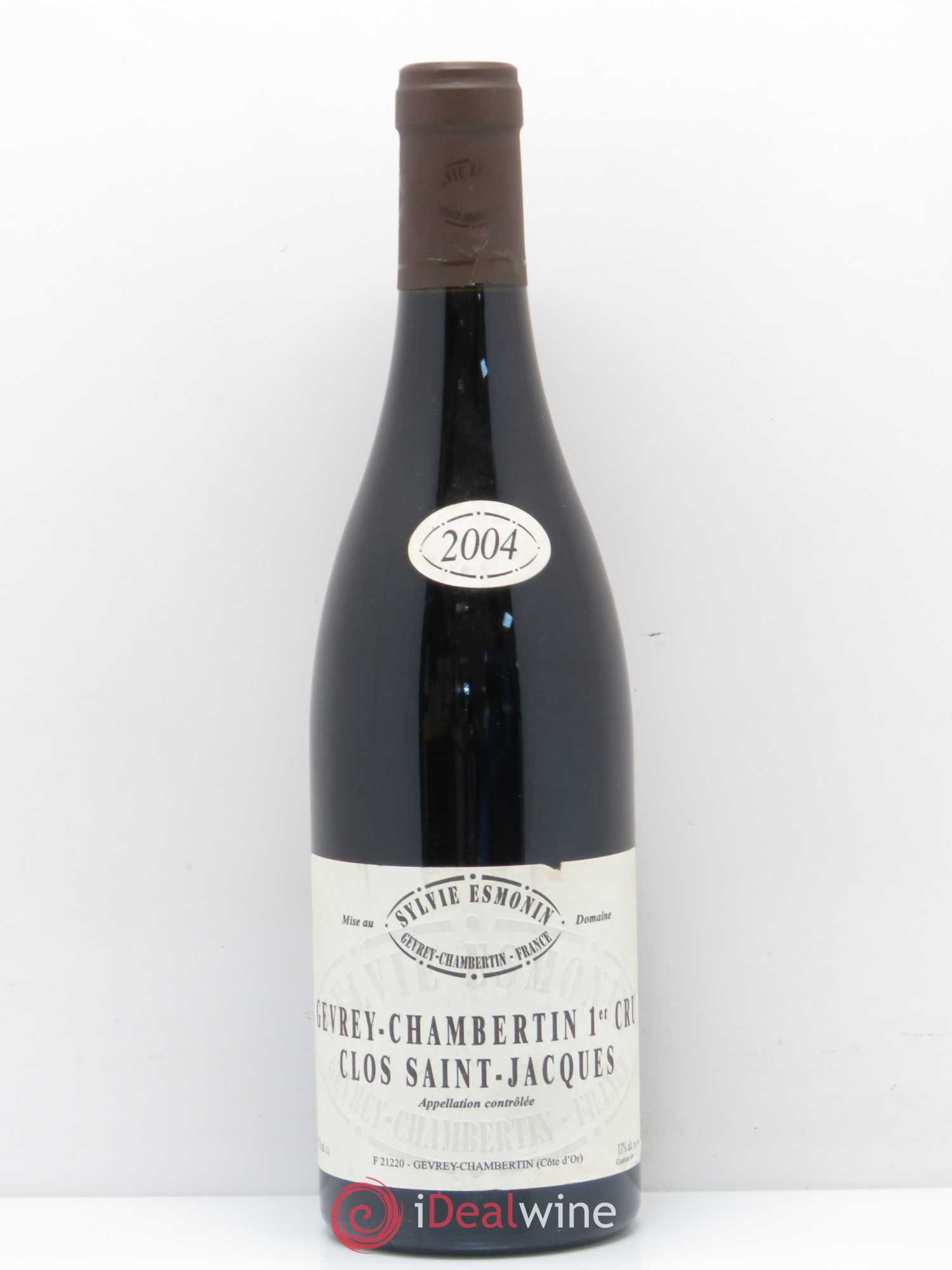 Gevrey-Chambertin 1er Cru Clos Saint Jacques Sylvie Esmonin 2004 - Lot de 1 bouteille - 0