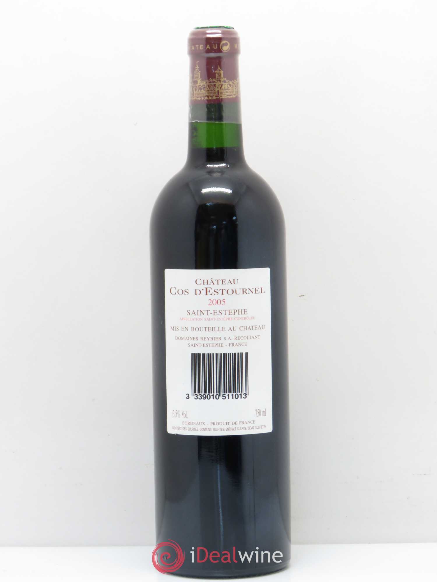 Cos d'Estournel 2ème Grand Cru Classé 2005 - Lot de 1 bouteille - 1