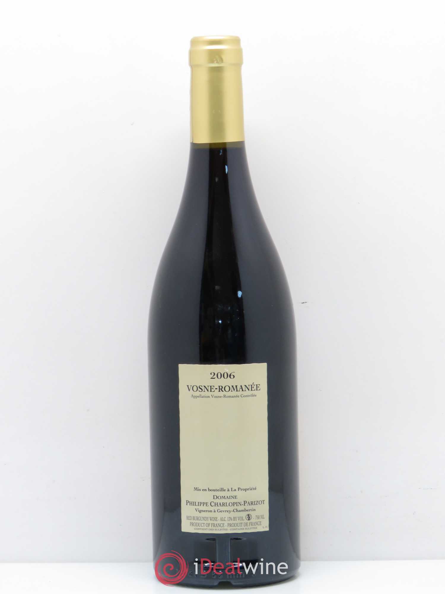 Vosne-Romanée Charlopin 2006 - Lot de 1 bouteille - 1