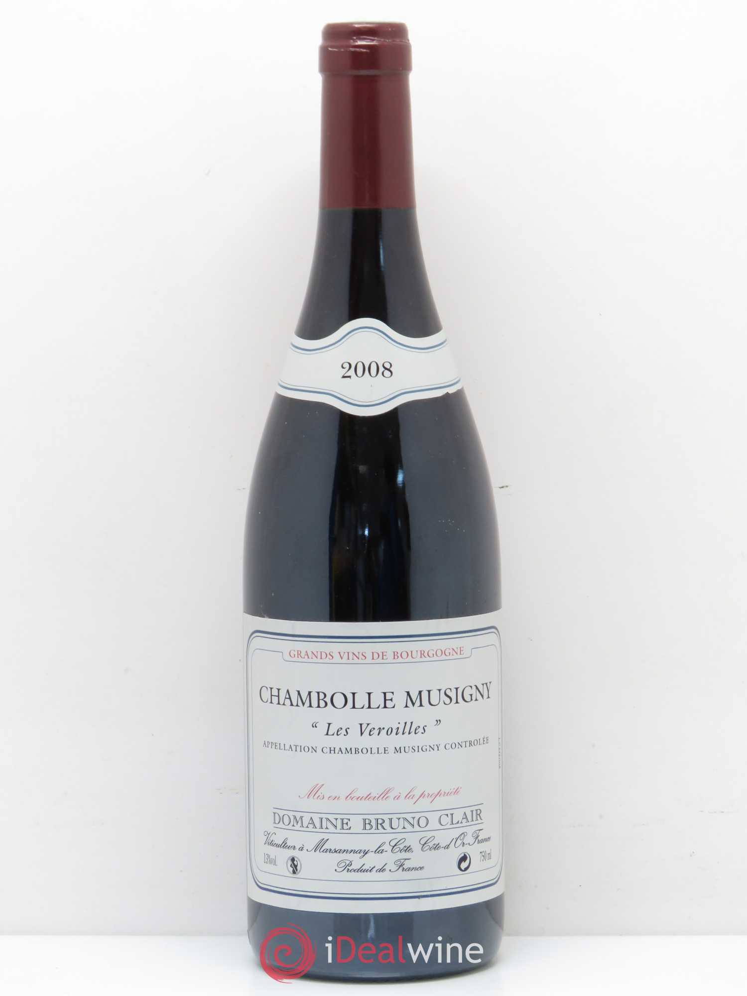 Chambolle-Musigny Les Veroilles Bruno Clair (Domaine) 2008 - Lot de 1 bouteille - 0