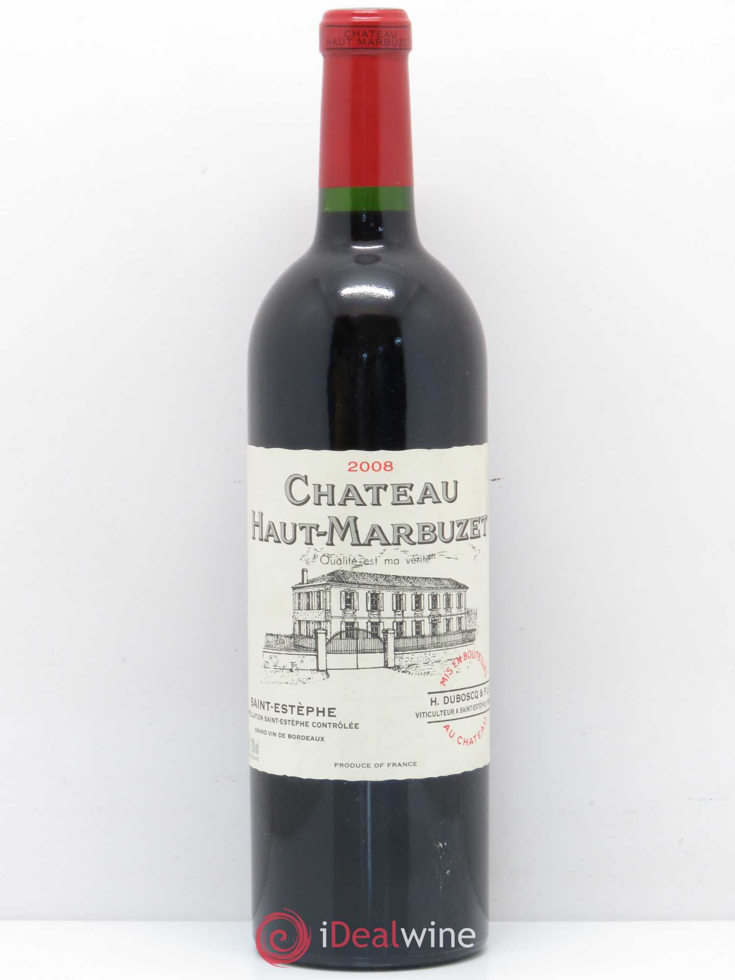 Château Haut Marbuzet 2008 - Lot de 1 bouteille - 0