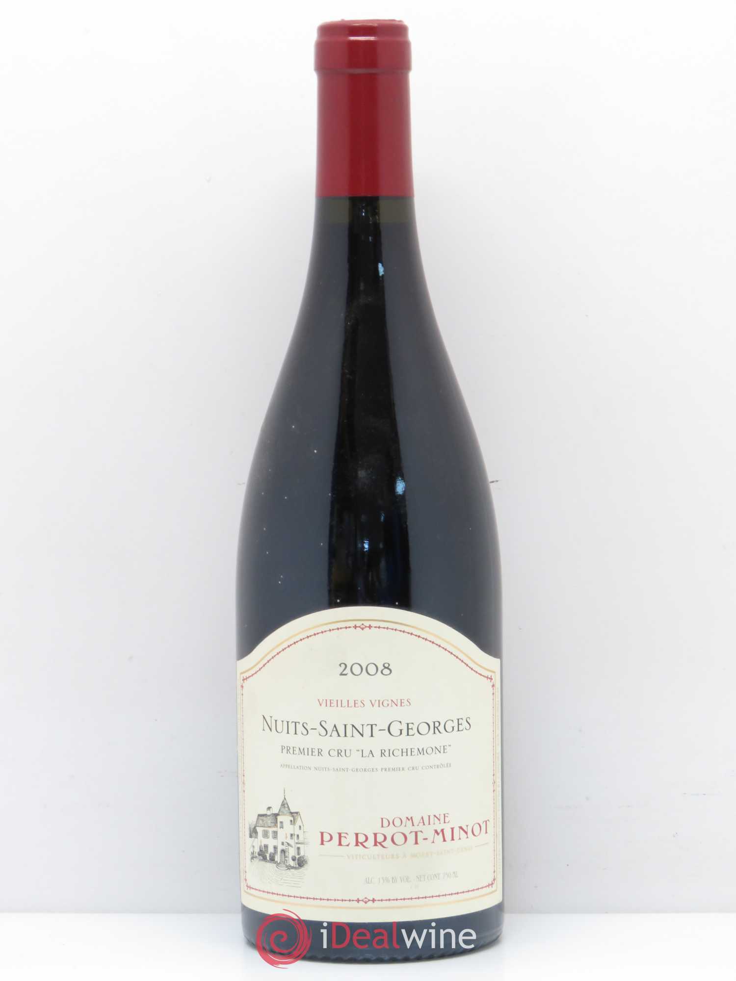 Nuits-Saint-Georges 1er Cru La Richemone vieilles vignes Perrot Minot 2008 - Lot de 1 bouteille - 0