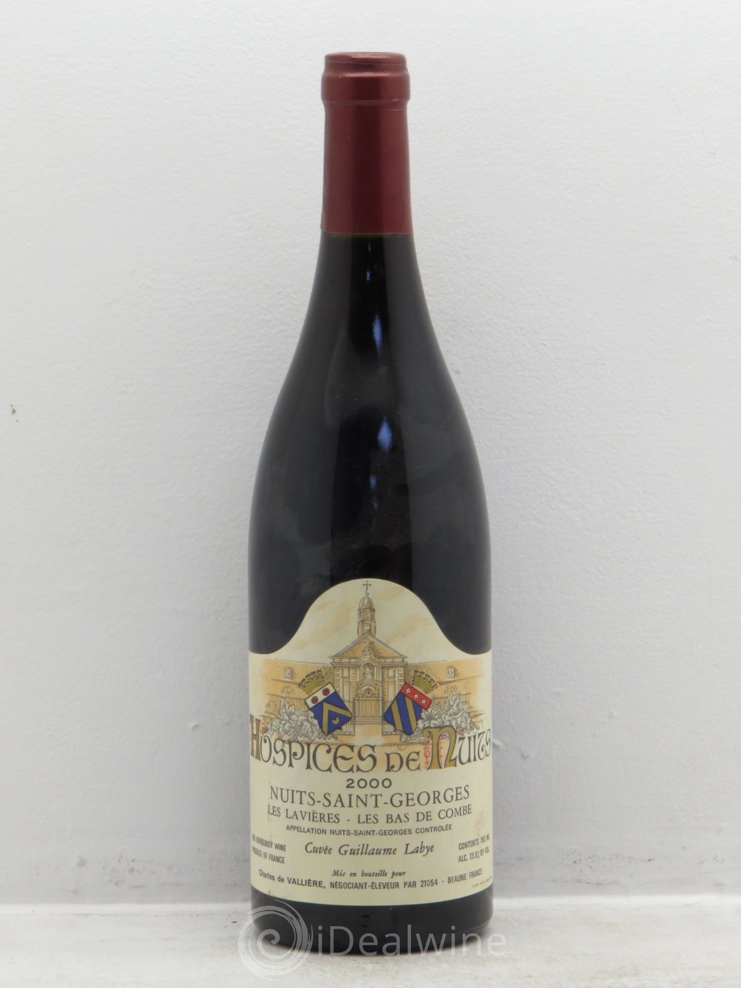 Nuits-Saint-Georges Hospices de nuits les lavières les bas de combes cuvée guillaume labye (sans prix de réserve) 2000 - Posten von 1 Flasche - 0